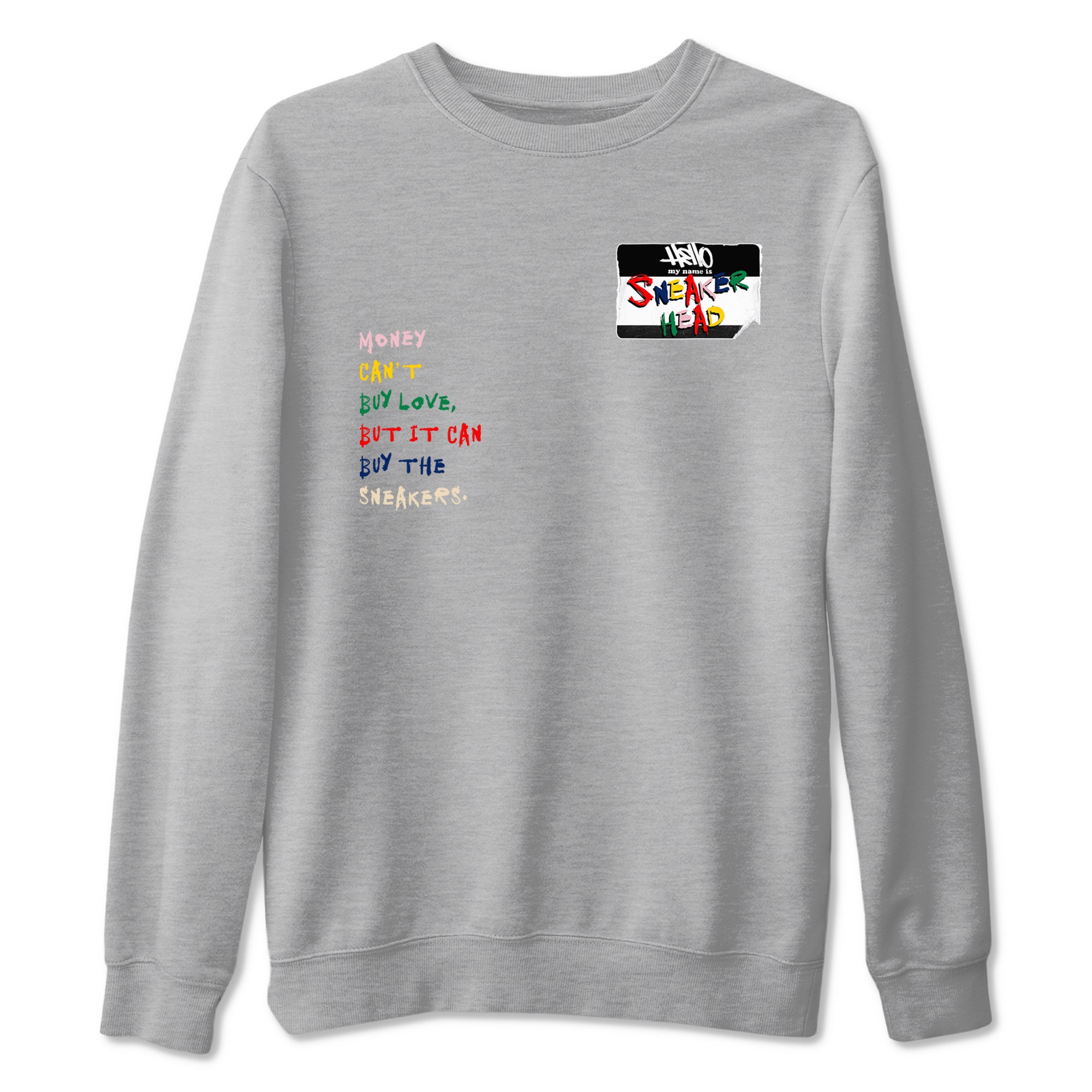 AF 3 Nigo shirtsto match jordans Sneakerhead Badge sneaker match tees Air Force 3 Low x Nigo Blue Void and Tour Yellow match shoes to clothes Drip Gear Zone unisex cotton Heather Grey 2 shirts
