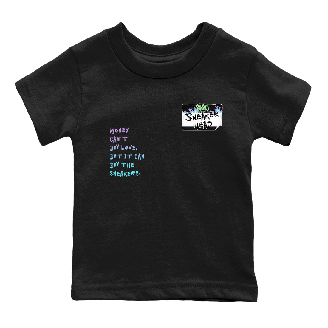 1s Fortune Fly shirts to match jordans Sneakerhead Badge sneaker match tees Air Jordan 1 Fortune Fly match shoes to clothes Drip Gear Zone Youth Baby Black 2 tee