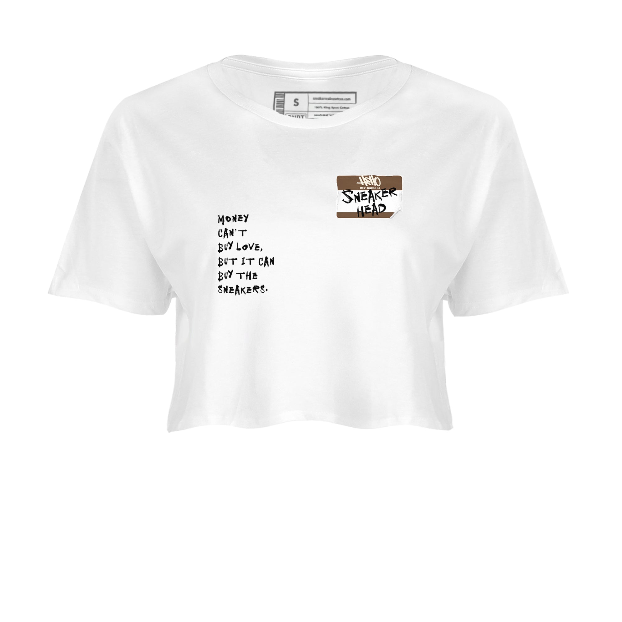 Air Jordan 1 Low Mocha shirts to match jordans Sneakerhead Badge sneaker match tees AJ1 Mocha Drip Gear Zone streetwear brand White 2 crop tee