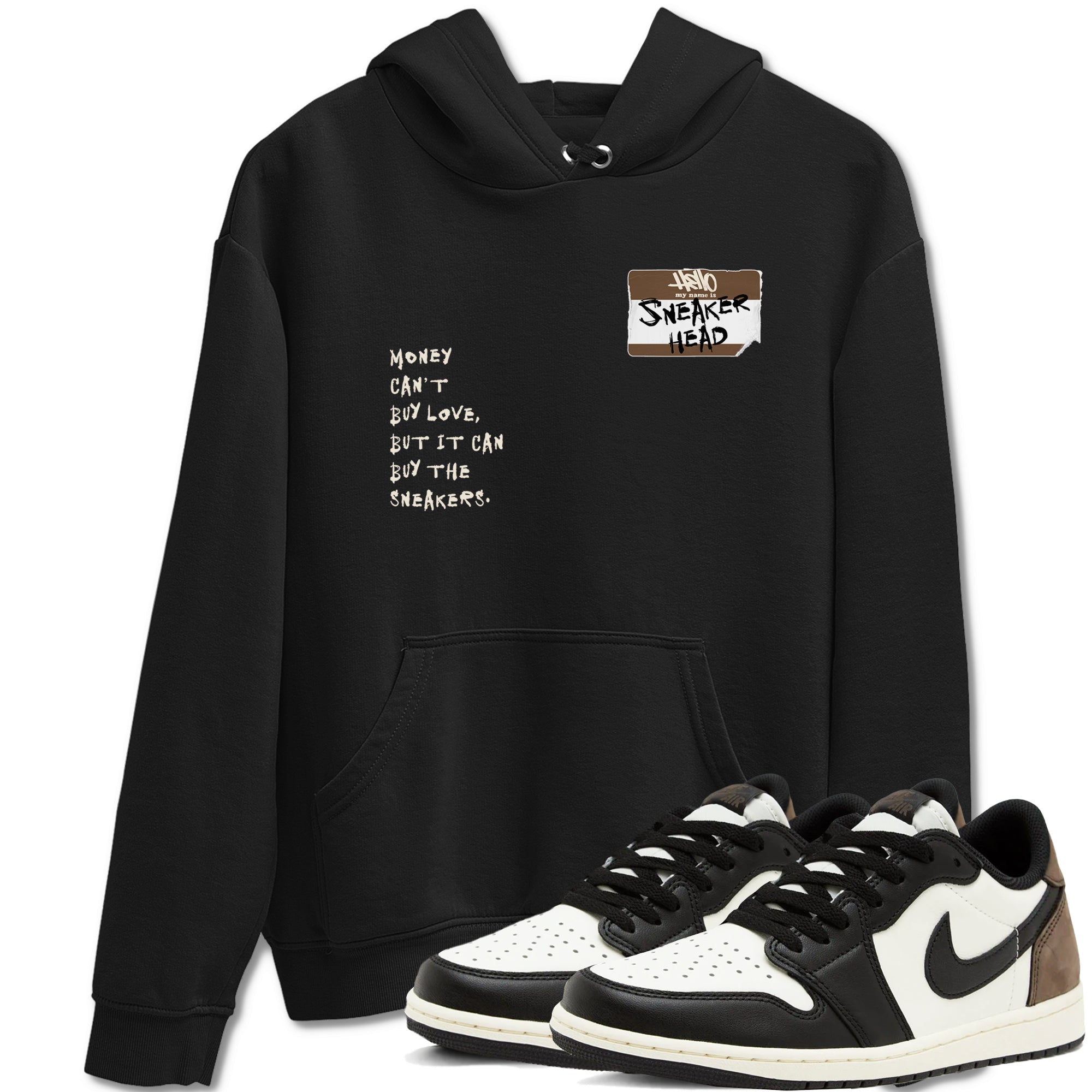 Air Jordan 1 Low Mocha shirts to match jordans Sneakerhead Badge sneaker match tees AJ1 Mocha Drip Gear Zone streetwear brand Black 1 unisex cotton tee