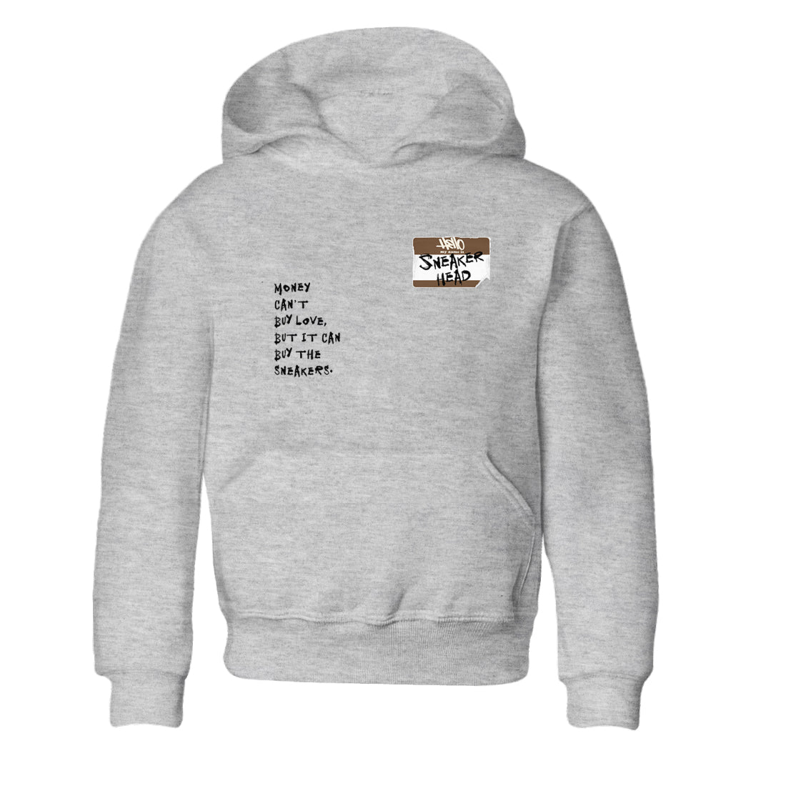Air Jordan 1 Low Mocha shirts to match jordans Sneakerhead Badge sneaker match tees AJ1 Mocha Drip Gear Zone streetwear brand Baby and Youth Heather Grey 2 cotton tee