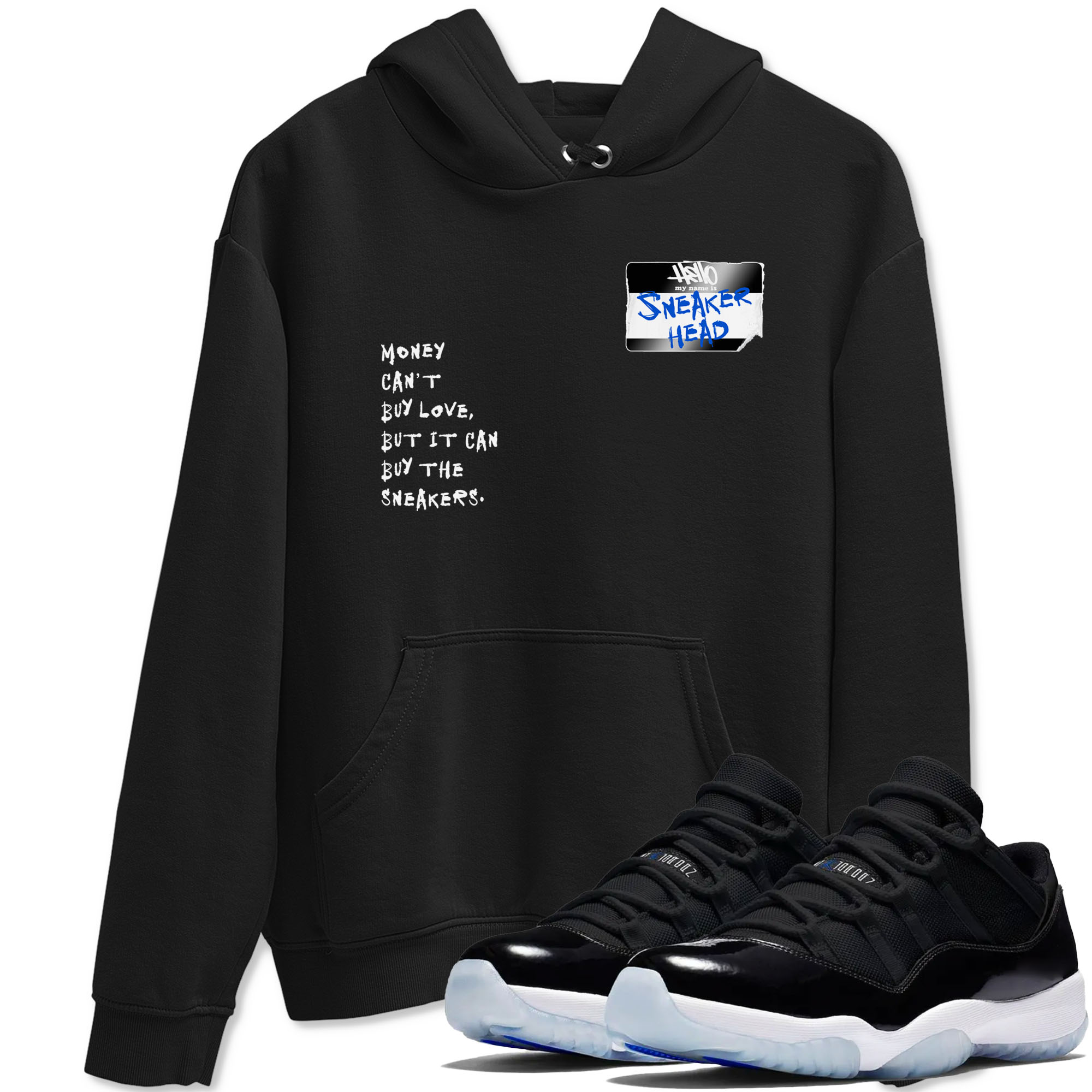11s Space shirt to match jordans Sneakerhead Badge sneaker tees Air Jordan 11 Space Drip Gear Zone unisex cotton Black 1 crew neck shirt
