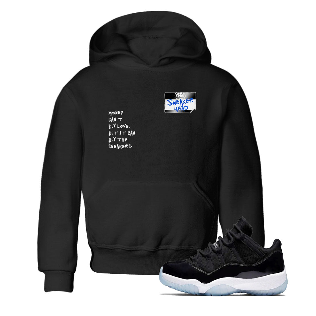 11s Space shirt to match jordans Sneakerhead Badge sneaker tees Air Jordan 11 Space Drip Gear Zone baby toddler Black 1 cotton Shirt