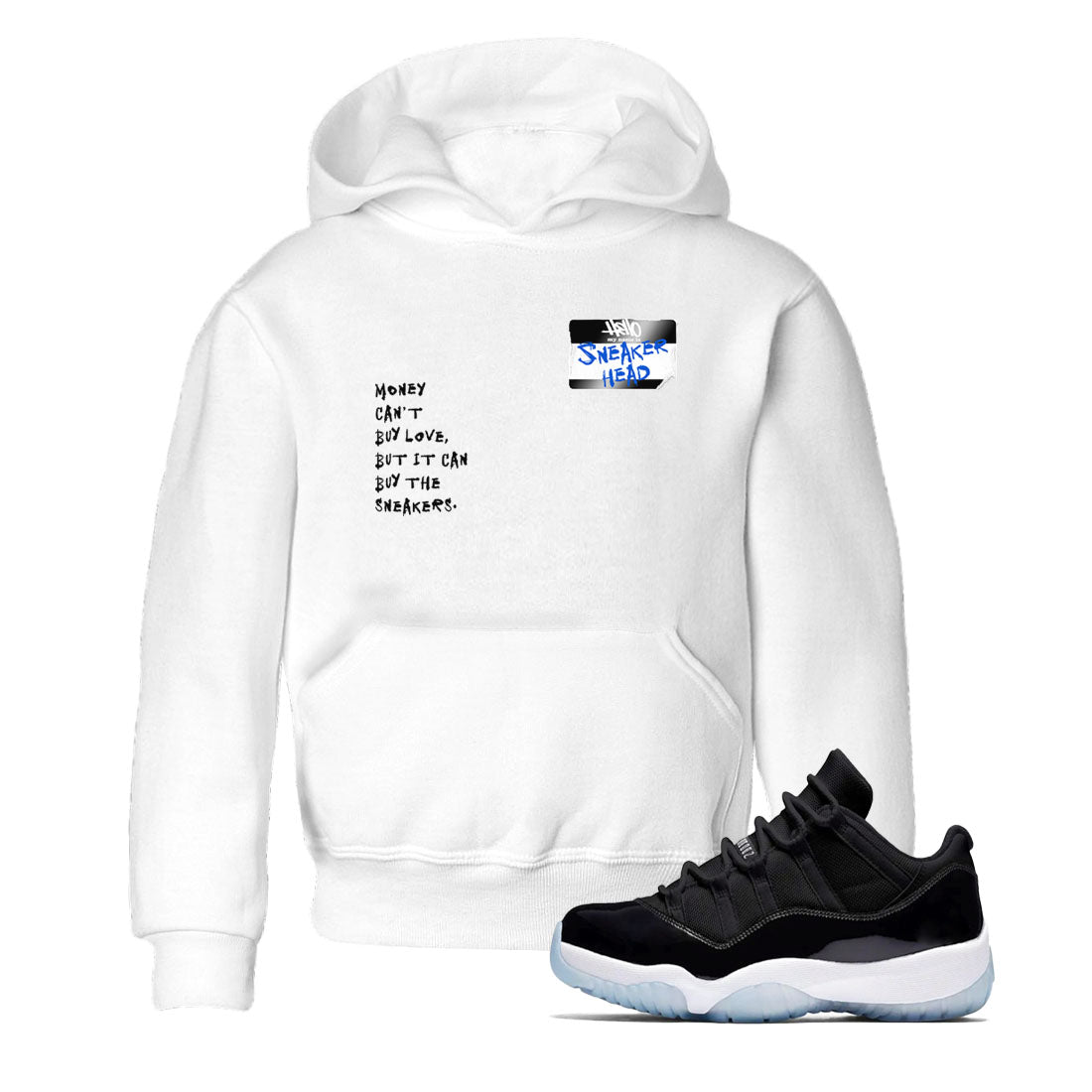 11s Space shirt to match jordans Sneakerhead Badge sneaker tees Air Jordan 11 Space Drip Gear Zone baby toddler White 1 cotton Shirt