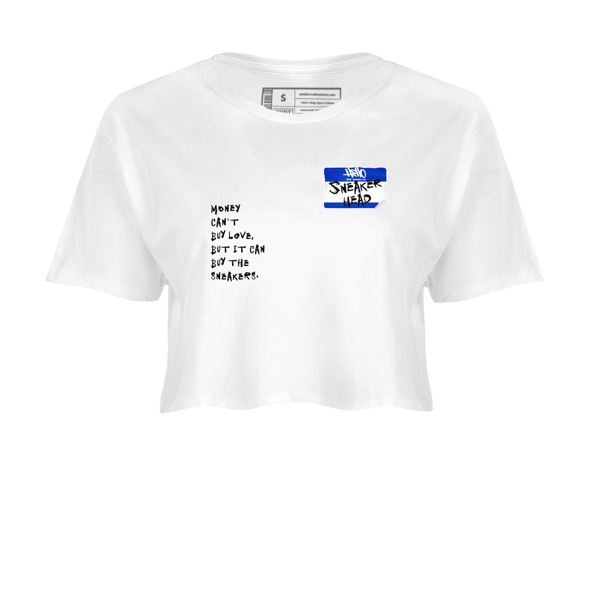 12 Blueberry shirts to match jordans Sneakerhead Badge sneaker match tees Air Jordan 12 Blueberry Drip Gear Zone unisex cotton White 2 Crop Shirts