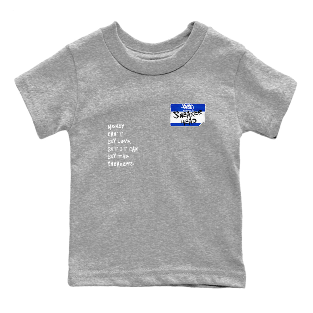 12 Blueberry shirts to match jordans Sneakerhead Badge sneaker match tees Air Jordan 12 Blueberry Drip Gear Zone Youth Baby Heather Grey 2 crew neck shirts