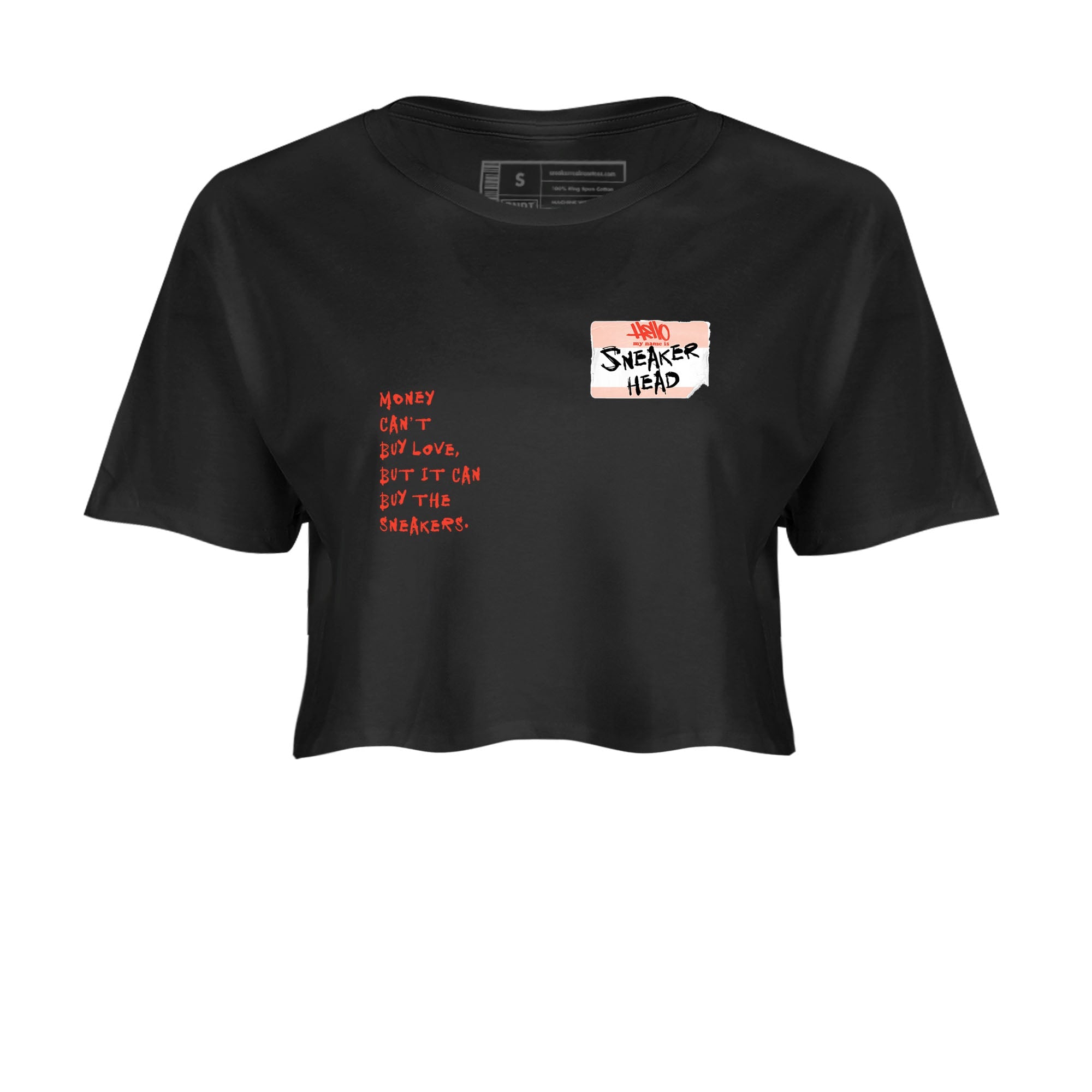 AJ13 Dune Red shirts to match jordans Sneakerhead Badge sneaker match tees Air Jordan 13 Dune Red Drip Gear Zone streetwear brand Black 2 crop tee
