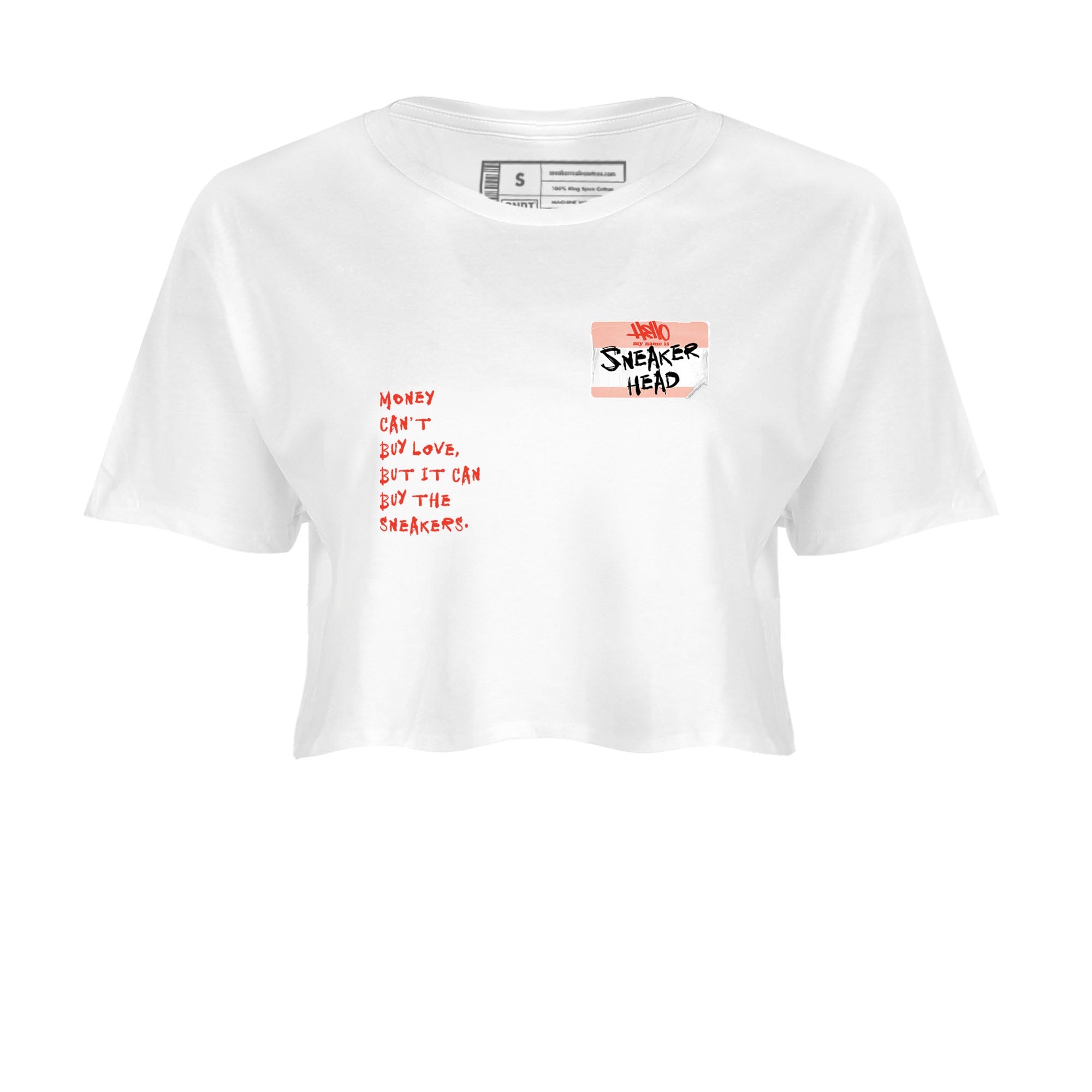 AJ13 Dune Red shirts to match jordans Sneakerhead Badge sneaker match tees Air Jordan 13 Dune Red Drip Gear Zone streetwear brand White 2 crop tee