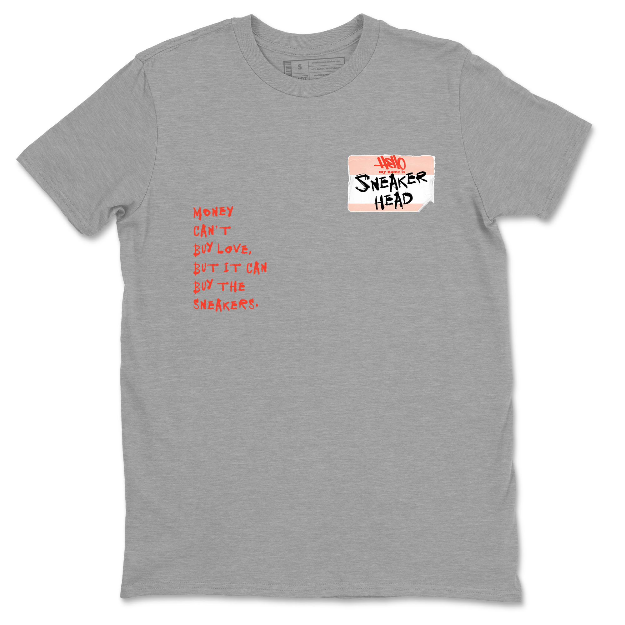 AJ13 Dune Red shirts to match jordans Sneakerhead Badge sneaker match tees Air Jordan 13 Dune Red Drip Gear Zone streetwear brand Heather Grey 2 unisex cotton tee