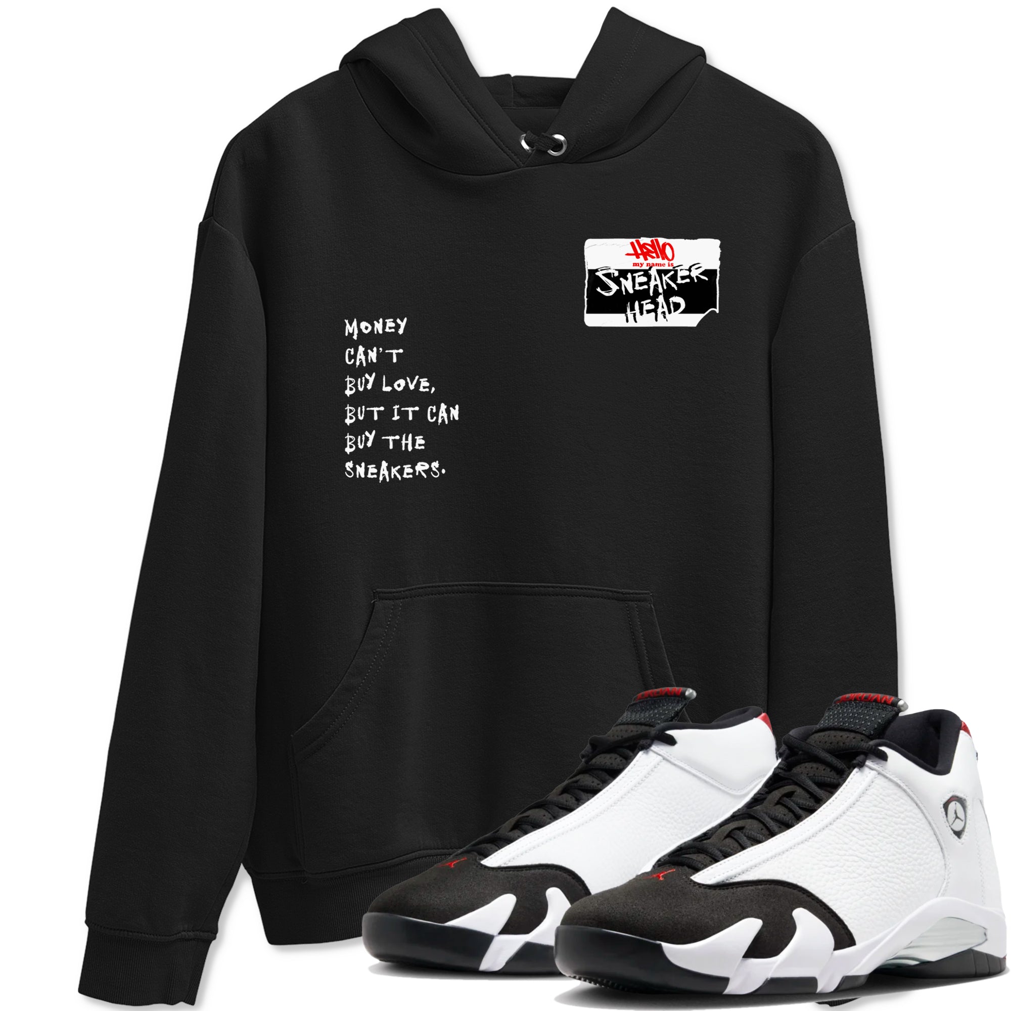 Air Jordan 14 Black Toe t shirts to match sneakers Sneakerhead Badge sneaker match tees 14s Black Toe sneaker match tee Drip Gear Zone unisex cotton Black 1 shirts