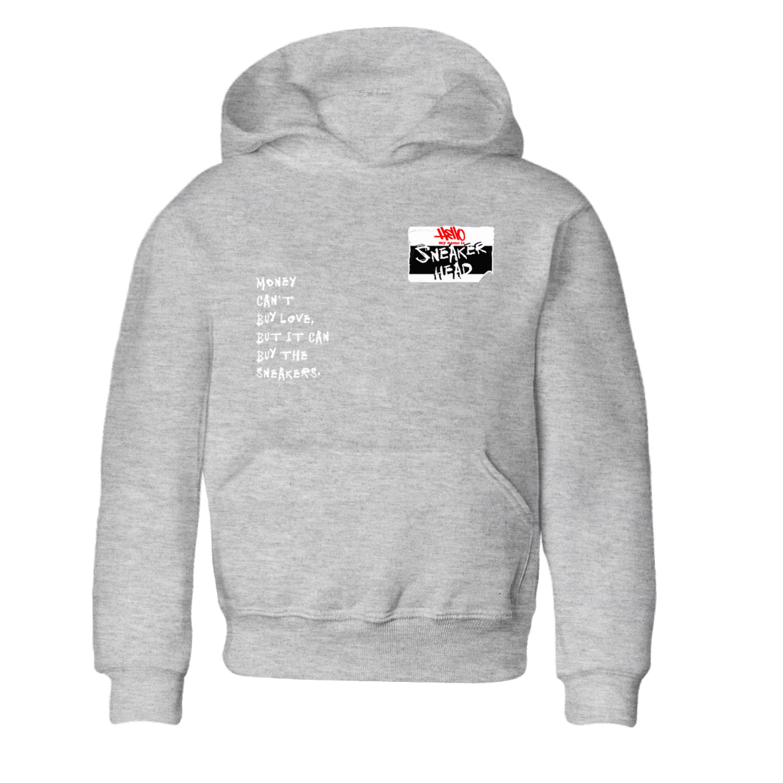 Air Jordan 14 Black Toe t shirts to match sneakers Sneakerhead Badge sneaker match tees 14s Black Toe sneaker match tee Drip Gear Zone Youth Baby Heather Grey 2 tee