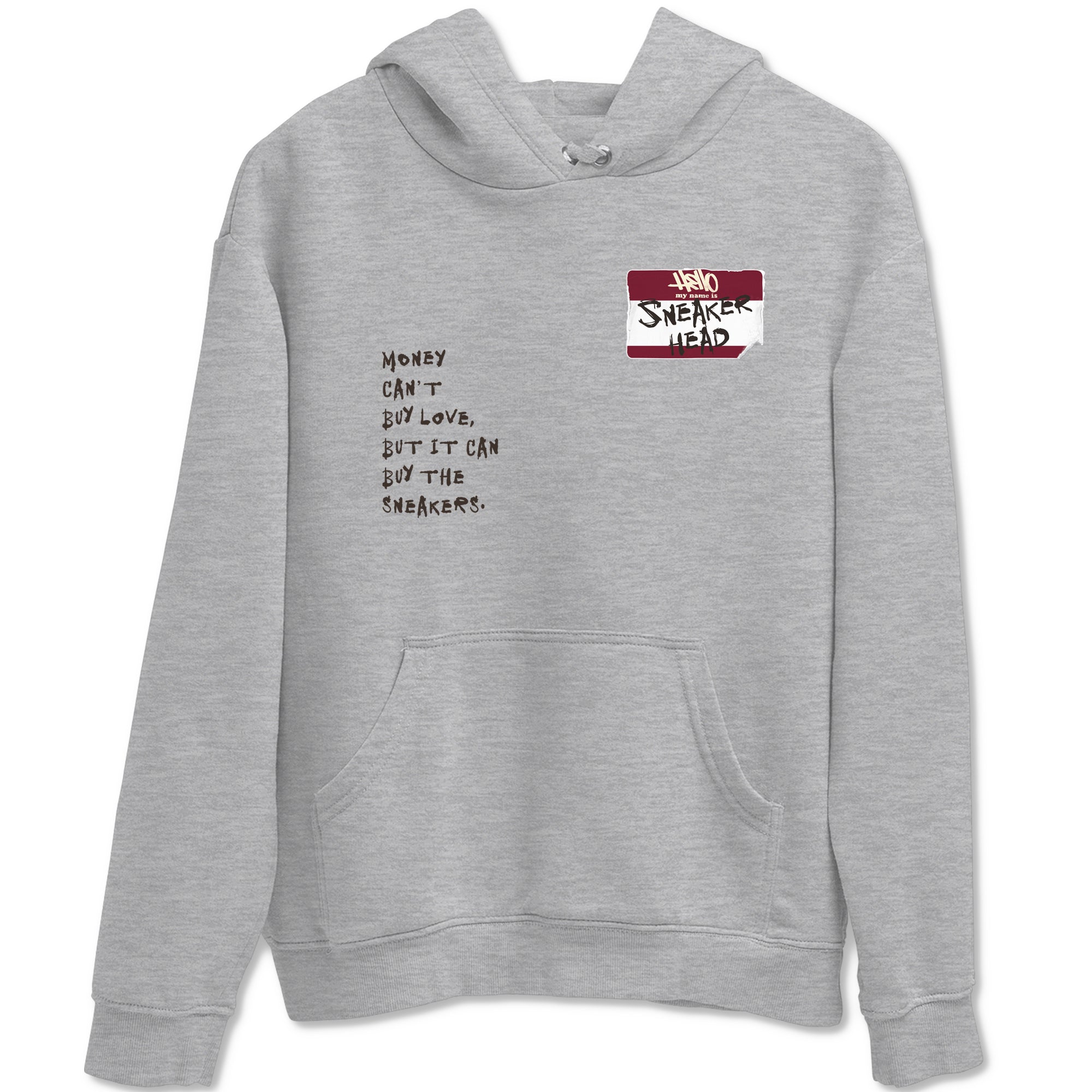 A Ma Maniére x Air Jordan 3 "Burgundy Crush" to match jordans Sneakerhead Badge sneaker match tees Air Jordan 3 A Ma Maniere x Burgundy Crush Drip Gear Zone streetwear brand Heather Grey 2 unisex cotton tee