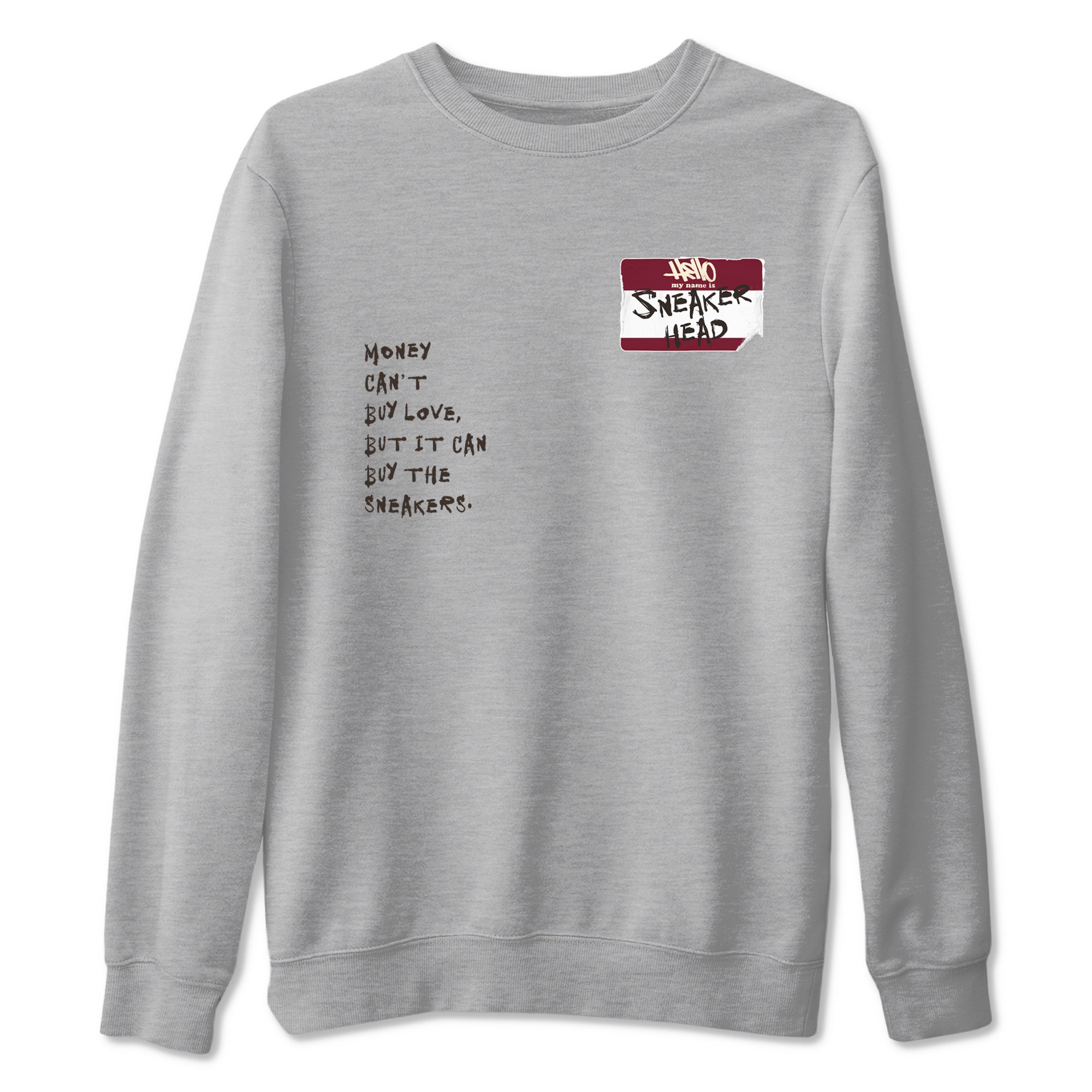 A Ma Maniére x Air Jordan 3 "Burgundy Crush" to match jordans Sneakerhead Badge sneaker match tees Air Jordan 3 A Ma Maniere x Burgundy Crush Drip Gear Zone streetwear brand Heather Grey 2 unisex cotton tee