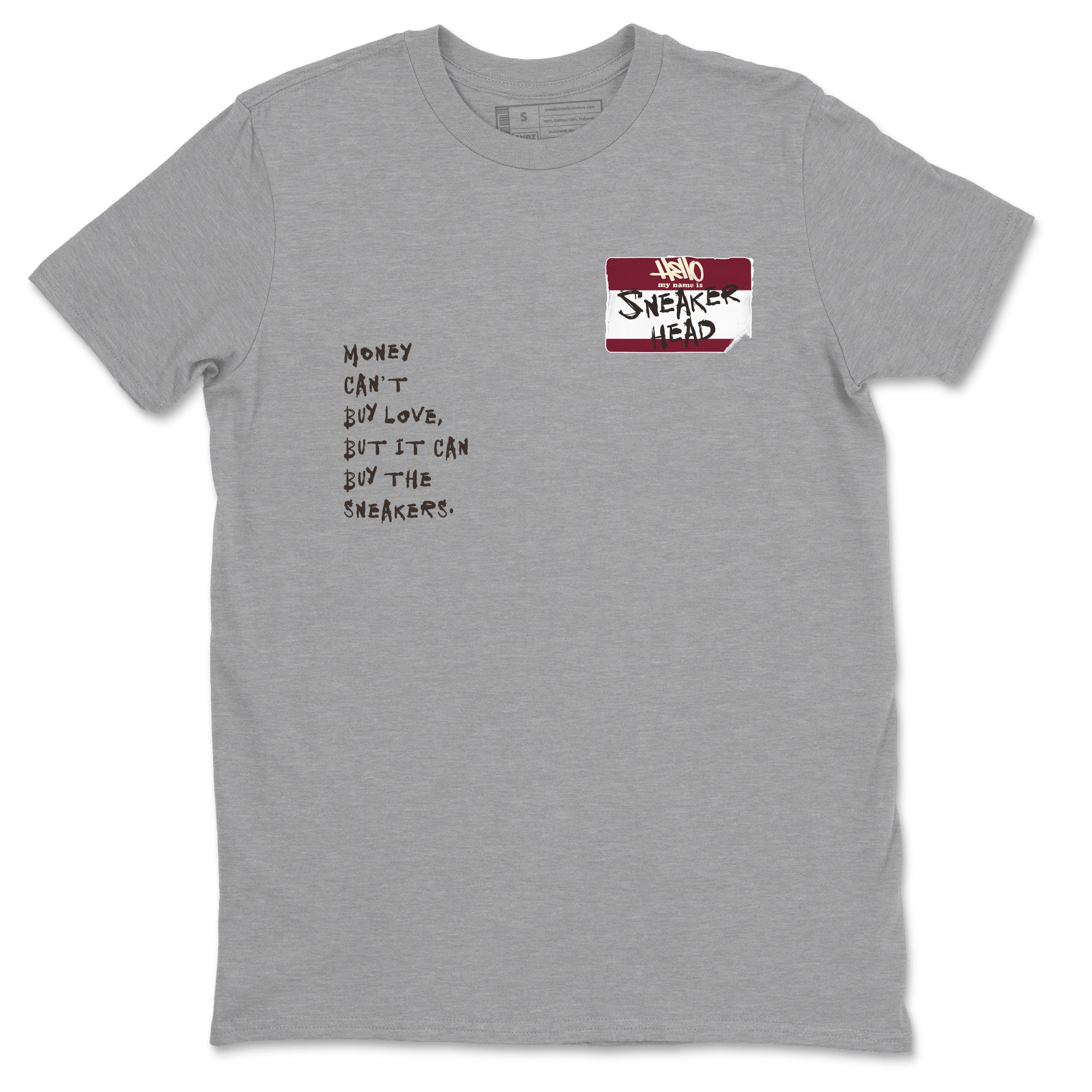 A Ma Maniére x Air Jordan 3 "Burgundy Crush" to match jordans Sneakerhead Badge sneaker match tees Air Jordan 3 A Ma Maniere x Burgundy Crush Drip Gear Zone streetwear brand Heather Grey 2 unisex cotton tee