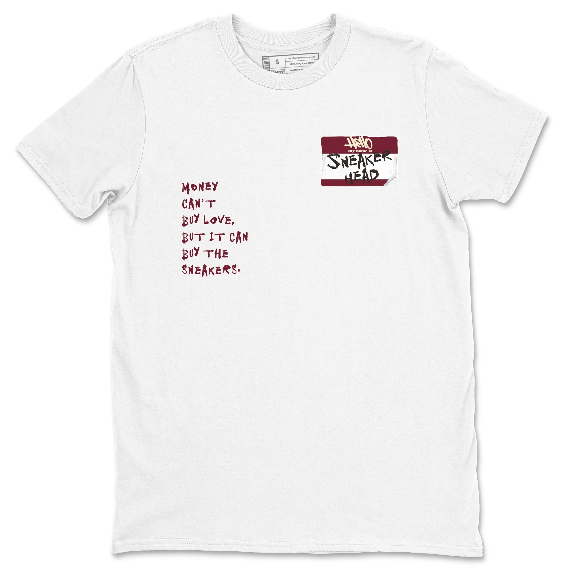A Ma Maniére x Air Jordan 3 "Burgundy Crush" to match jordans Sneakerhead Badge sneaker match tees Air Jordan 3 A Ma Maniere x Burgundy Crush Drip Gear Zone streetwear brand White 2 unisex cotton tee