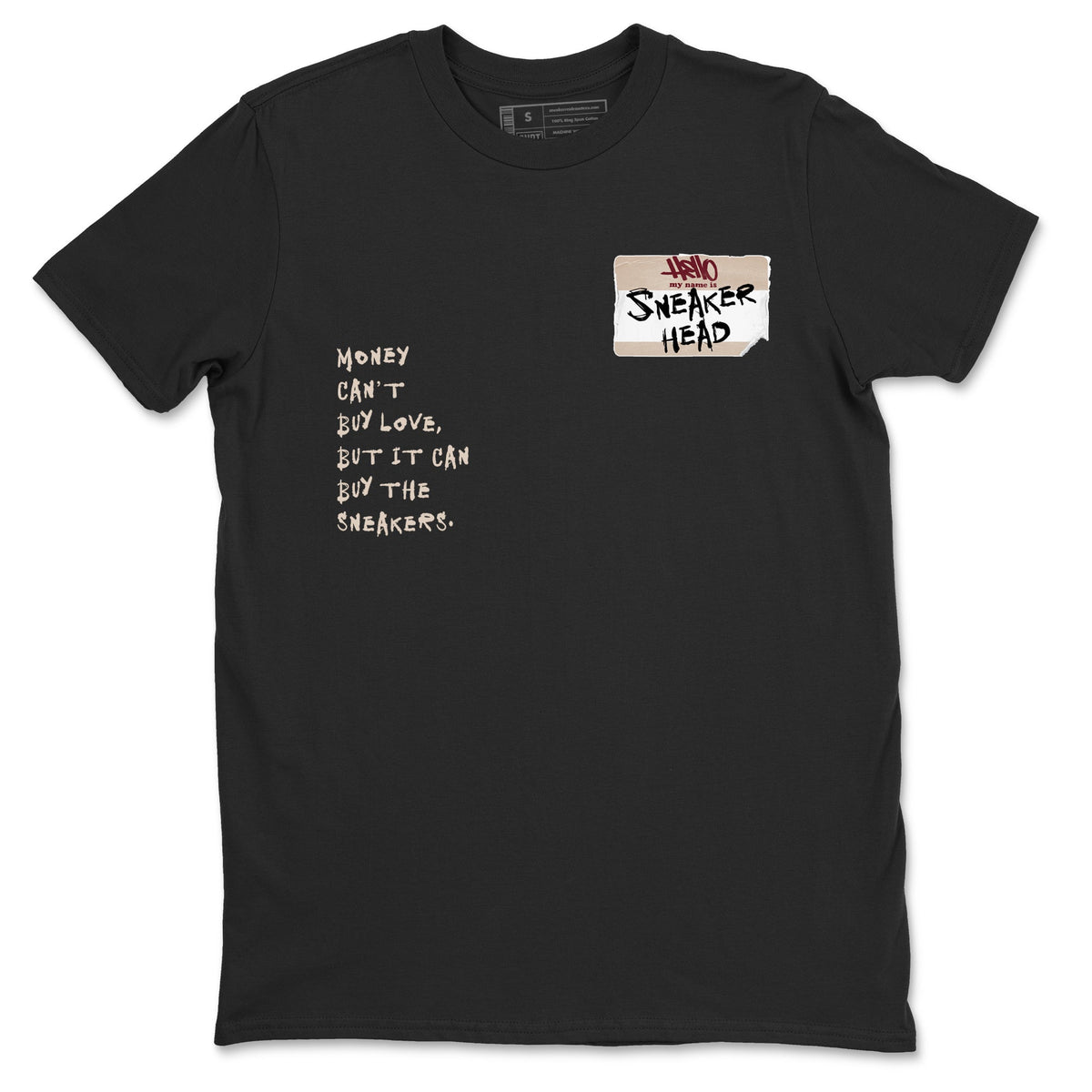 4s A Ma Maniere x Fossil Stone shirts to match jordans Sneakerhead Badge sneaker match tees Air Jordan 4 A Ma Maniere x Fossil Stone match shoes to clothes Drip Gear Zone unisex cotton Black 2 shirts