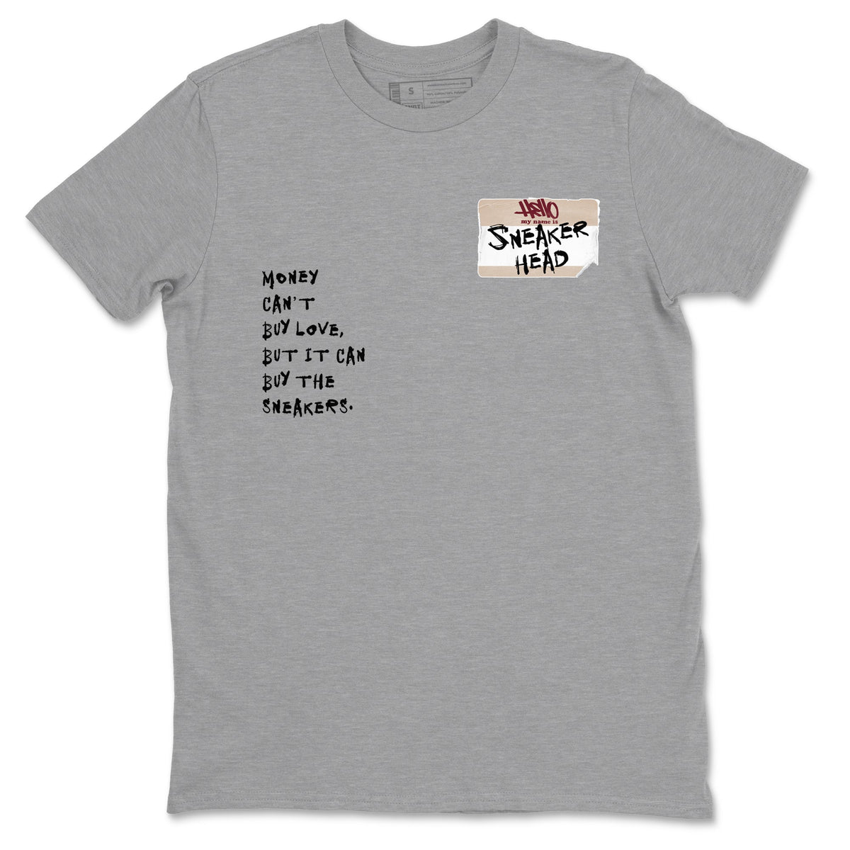 4s A Ma Maniere x Fossil Stone shirts to match jordans Sneakerhead Badge sneaker match tees Air Jordan 4 A Ma Maniere x Fossil Stone match shoes to clothes Drip Gear Zone unisex cotton Heather Grey 2 shirts