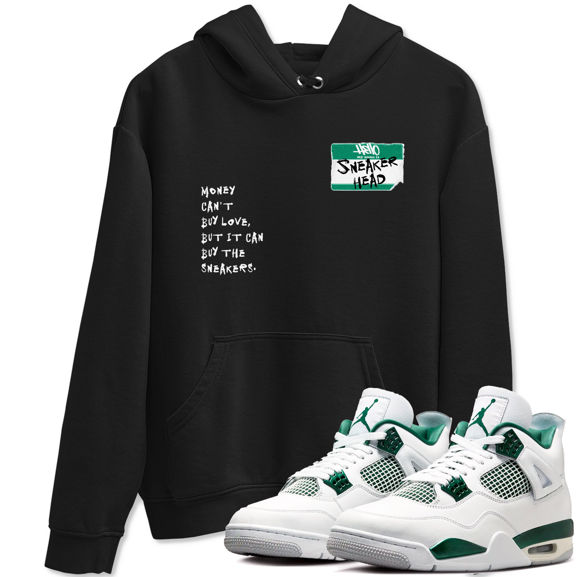 4s Oxidized Green shirts to match jordans Sneakerhead Badge sneaker match tees Air Jordan 4 Oxidized Green Drip Gear Zone streetwear brand Black 1 unisex cotton tee