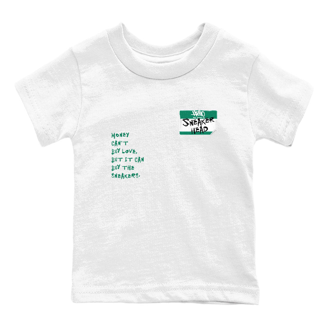4s Oxidized Green shirts to match jordans Sneakerhead Badge sneaker match tees Air Jordan 4 Oxidized Green Drip Gear Zone streetwear brand Baby and Youth White 2 cotton tee