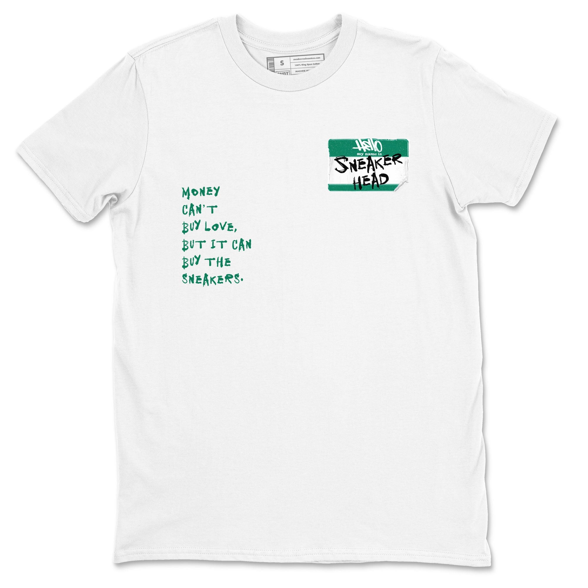 4s Oxidized Green shirts to match jordans Sneakerhead Badge sneaker match tees Air Jordan 4 Oxidized Green Drip Gear Zone streetwear brand White 2 unisex cotton tee