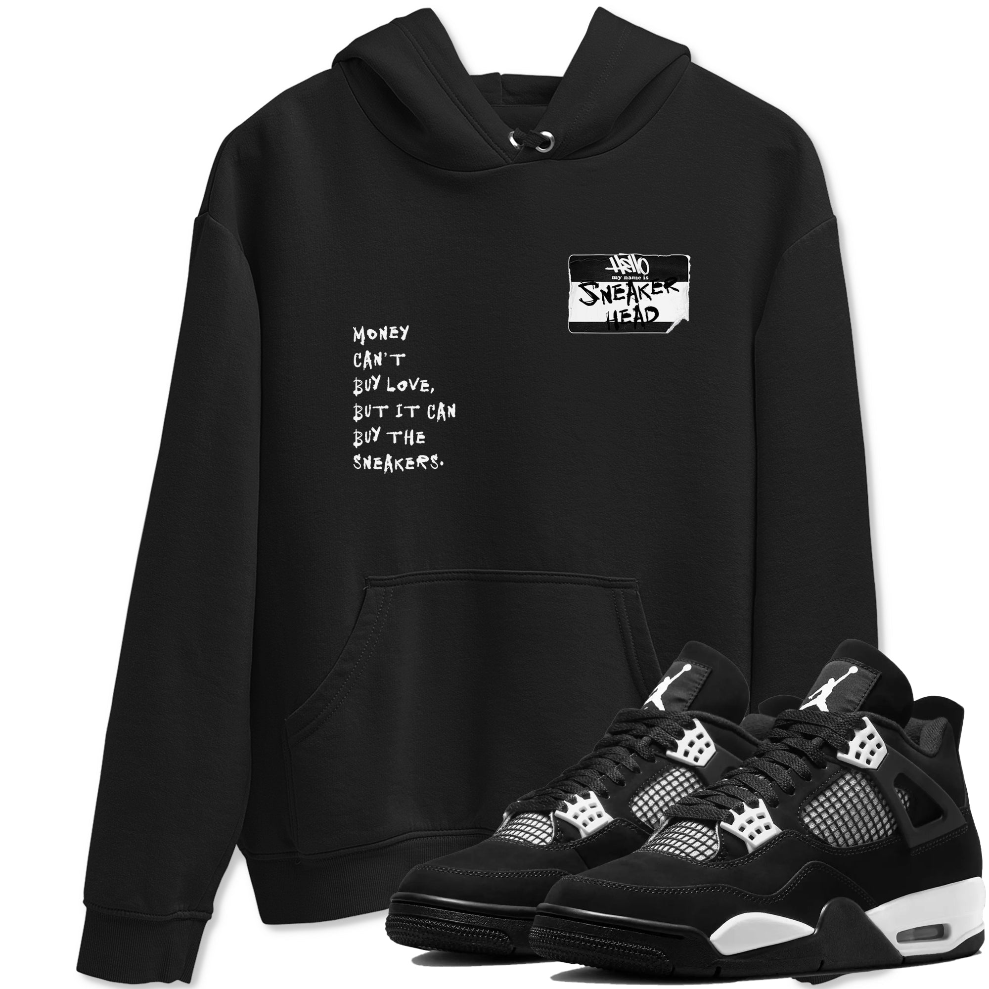Air Jordan 4 White Thunder shirts to match jordans Sneakerhead Badge sneaker match tees Air Jordan 4 Retro White Thunder Drip Gear Zone streetwear brand Black 1 unisex cotton tee