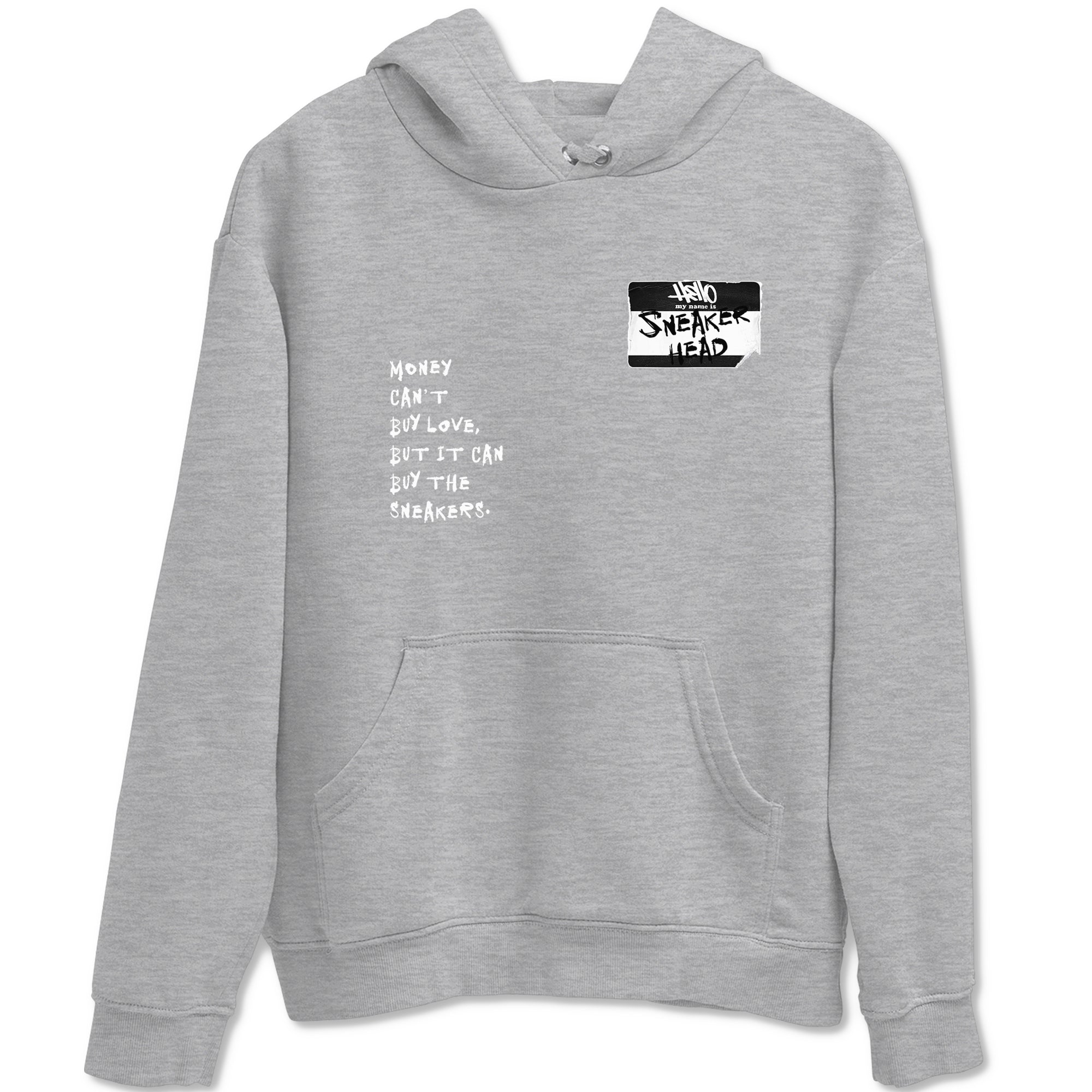 Air Jordan 4 White Thunder shirts to match jordans Sneakerhead Badge sneaker match tees Air Jordan 4 Retro White Thunder Drip Gear Zone streetwear brand Heather Grey 2 unisex cotton tee