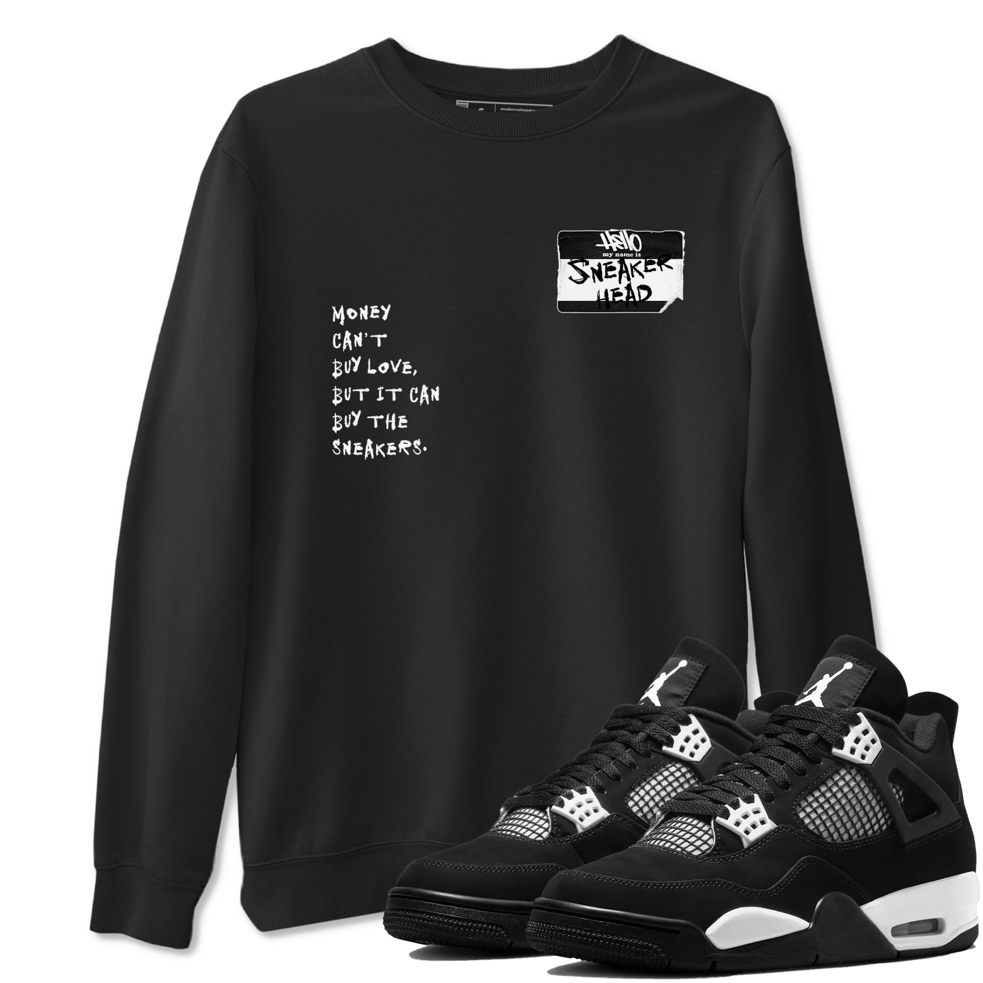 Air Jordan 4 White Thunder shirts to match jordans Sneakerhead Badge sneaker match tees Air Jordan 4 Retro White Thunder Drip Gear Zone streetwear brand Black 1 unisex cotton tee
