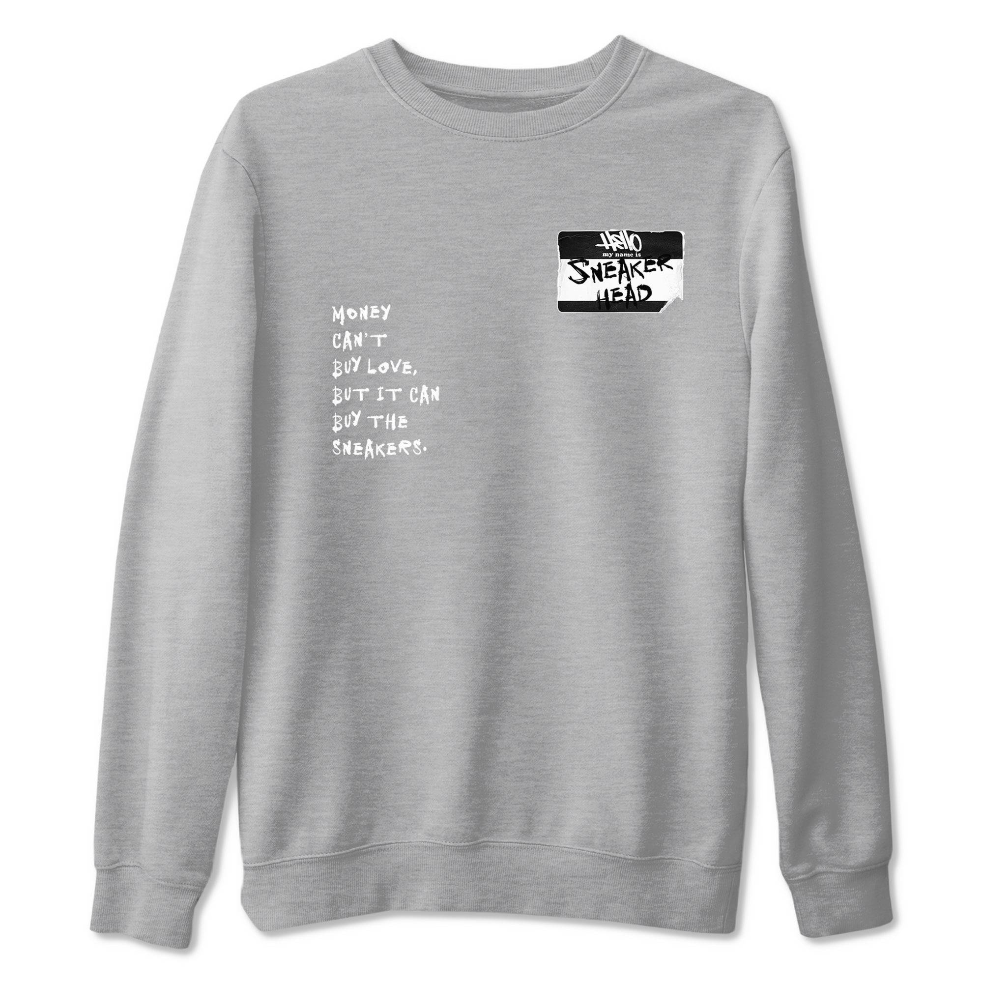 Air Jordan 4 White Thunder shirts to match jordans Sneakerhead Badge sneaker match tees Air Jordan 4 Retro White Thunder Drip Gear Zone streetwear brand Heather Grey 2 unisex cotton tee