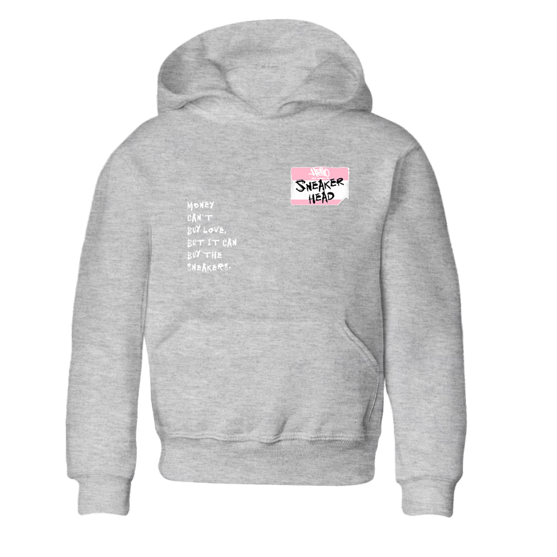 Sneaker Threads Sneaker Tees To Match Air Jordan 5 Medium Soft Pink Shoes Sneakerhead Badge Kids T-Shirt Heather Grey 2