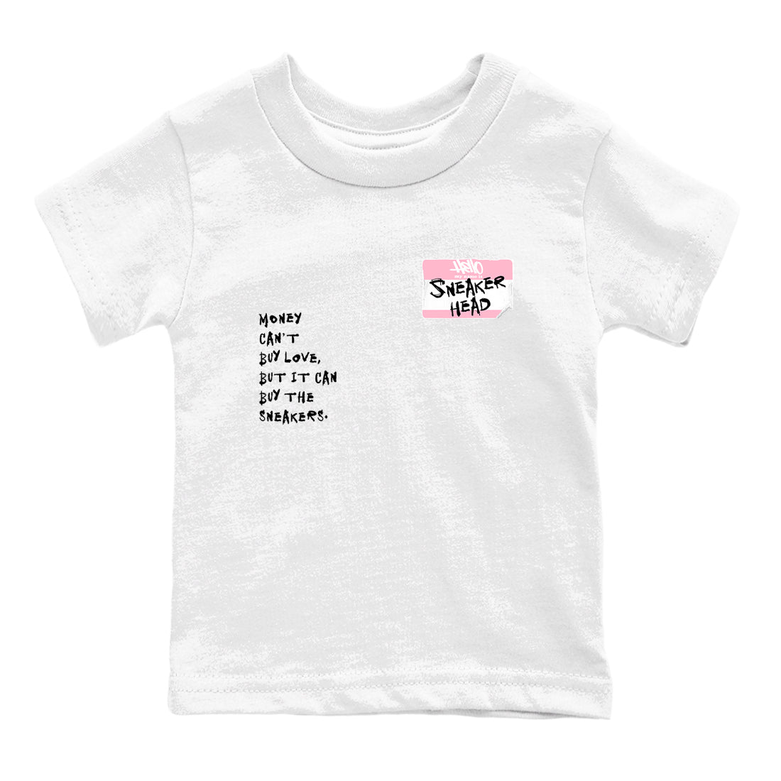 Sneaker Threads Sneaker Tees To Match Air Jordan 5 Medium Soft Pink Shoes Sneakerhead Badge Kids T-Shirt White 2