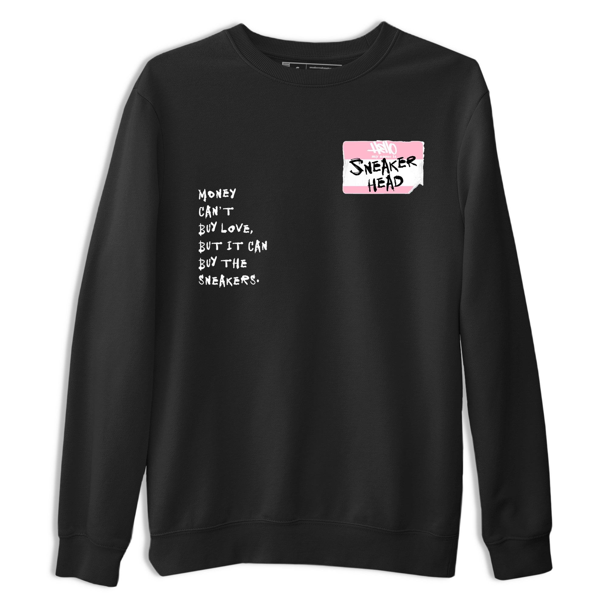 Sneaker Threads Sneaker Tees To Match Air Jordan 5 Medium Soft Pink Shoes Sneakerhead Badge Tee Black 2