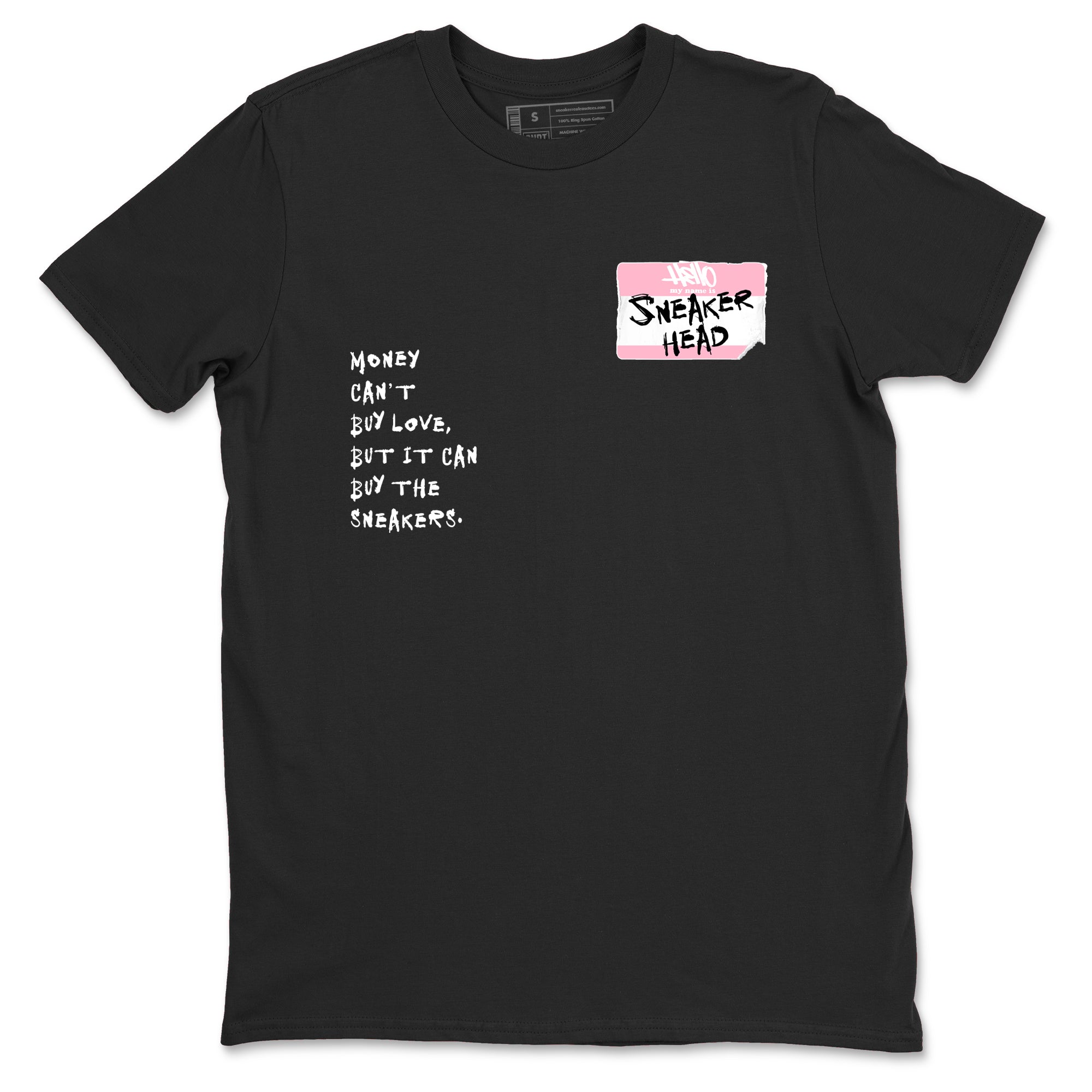 Sneaker Threads Sneaker Tees To Match Air Jordan 5 Medium Soft Pink Shoes Sneakerhead Badge Tee Black 2
