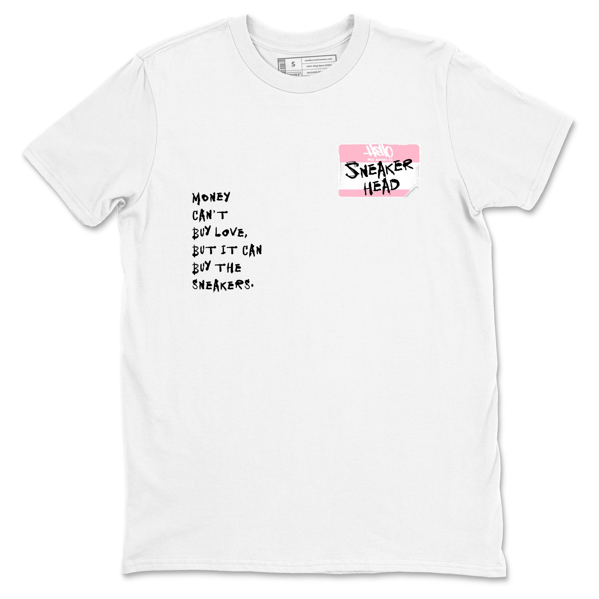 Sneaker Threads Sneaker Tees To Match Air Jordan 5 Medium Soft Pink Shoes Sneakerhead Badge Tee White 2