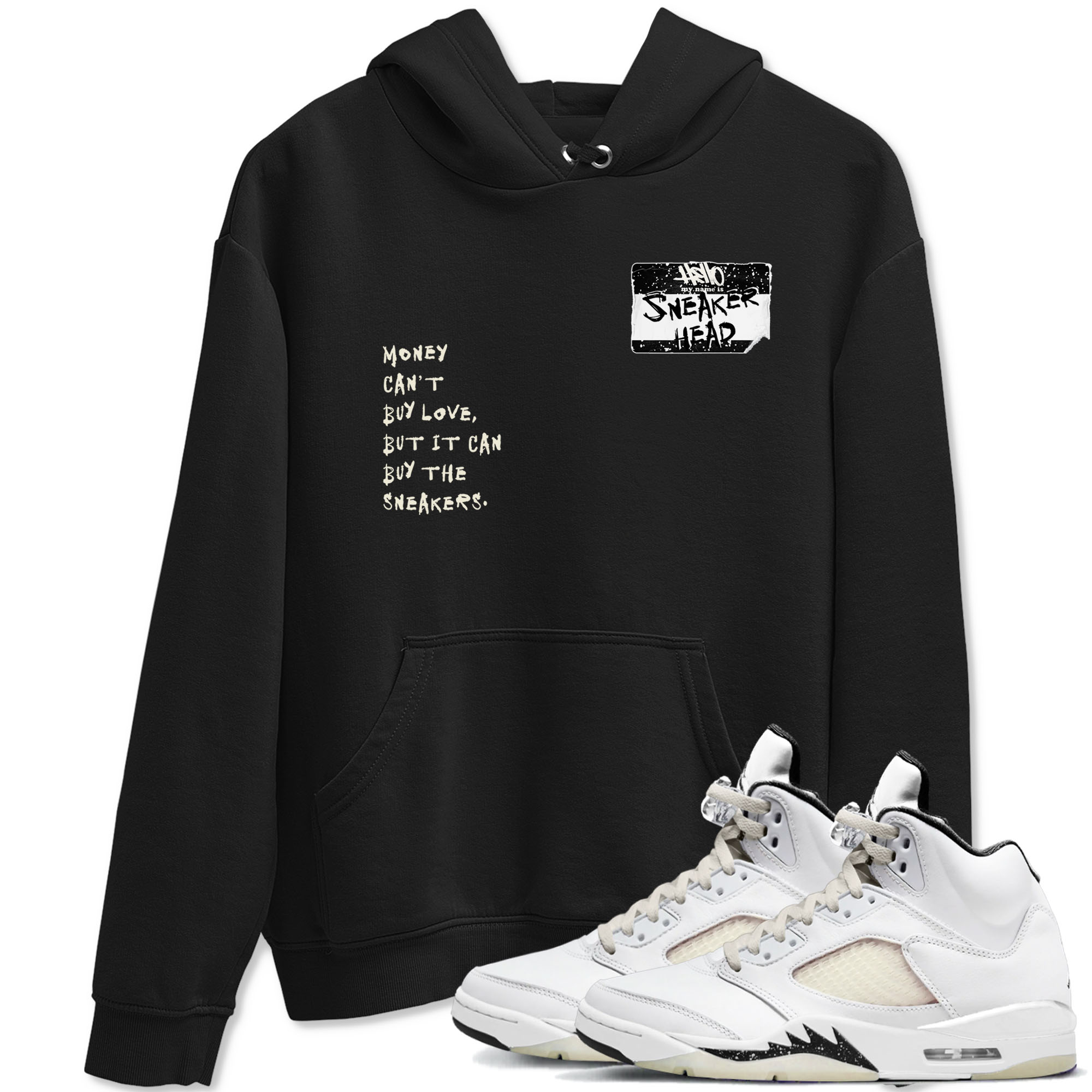 5s Sail shirt to match jordans Sneakerhead Badge sneaker tees Air Jordan 5 Sail Drip Gear Zone unisex cotton Black 1 crew neck shirt