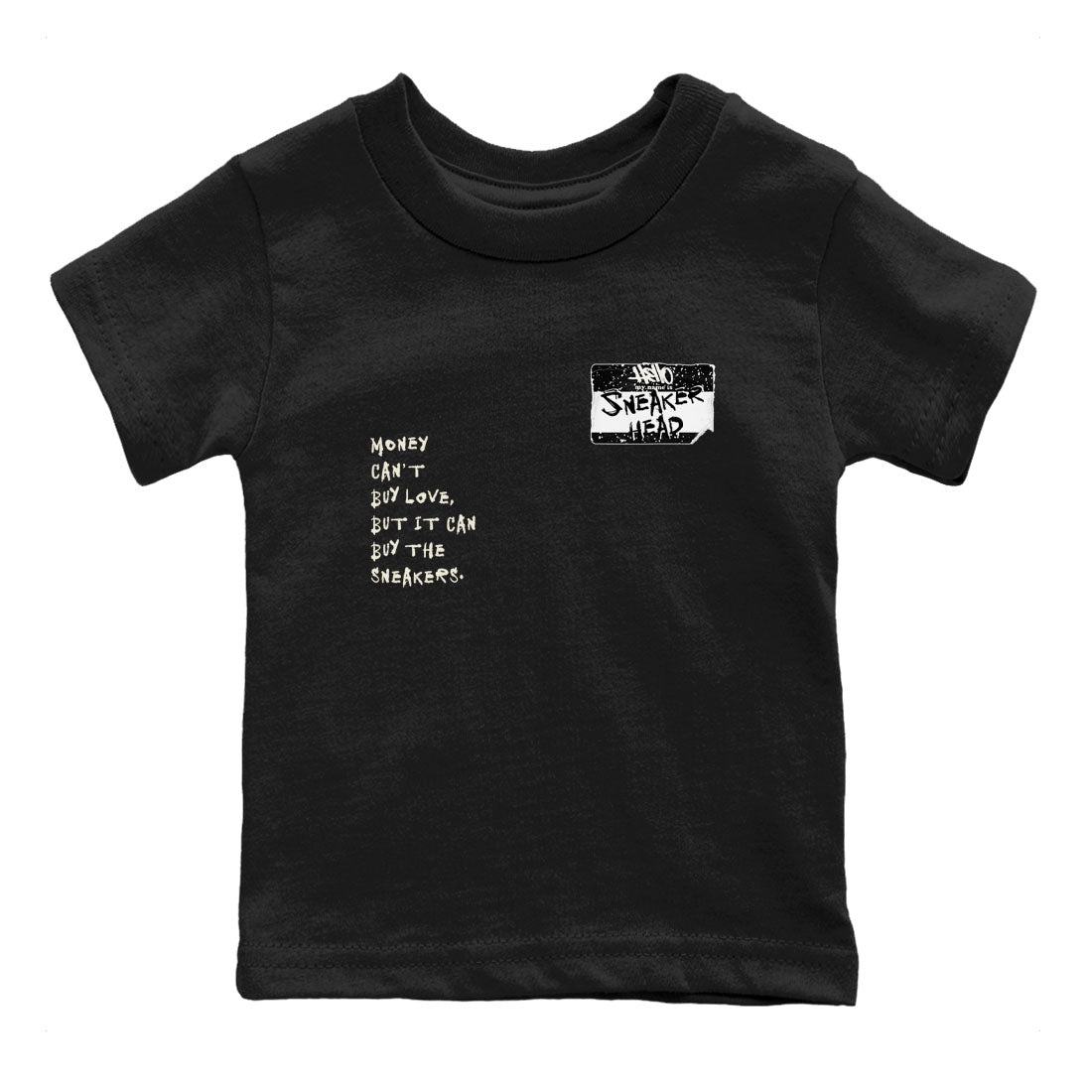 5s Sail shirt to match jordans Sneakerhead Badge sneaker tees Air Jordan 5 Sail Drip Gear Zone baby toddler Black 2 cotton Shirt