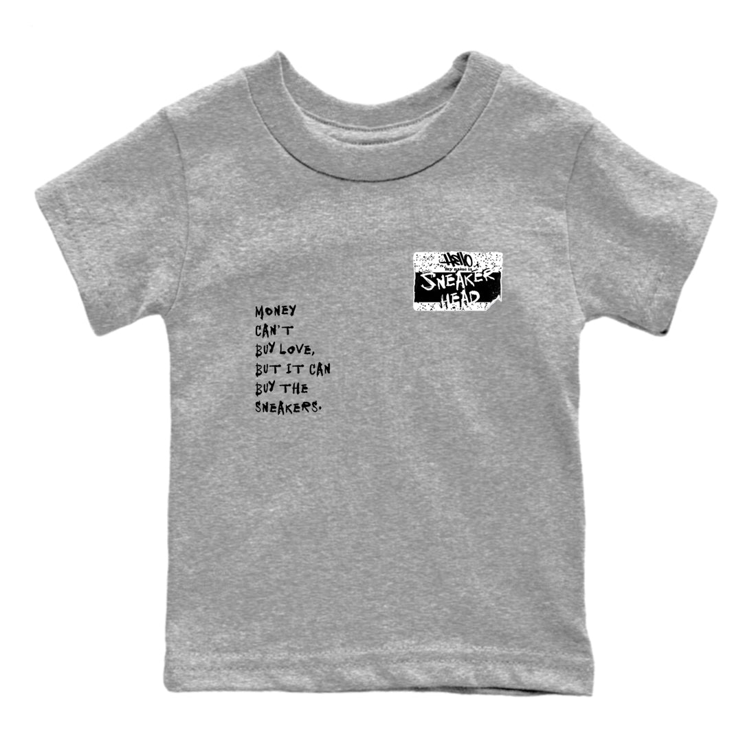 5s White Black shirts to match jordans Sneakerhead Badge sneaker match tees Air Jordan 5 White Black match shoes to clothes Drip Gear Zone Youth Baby Heather Grey 2 tee