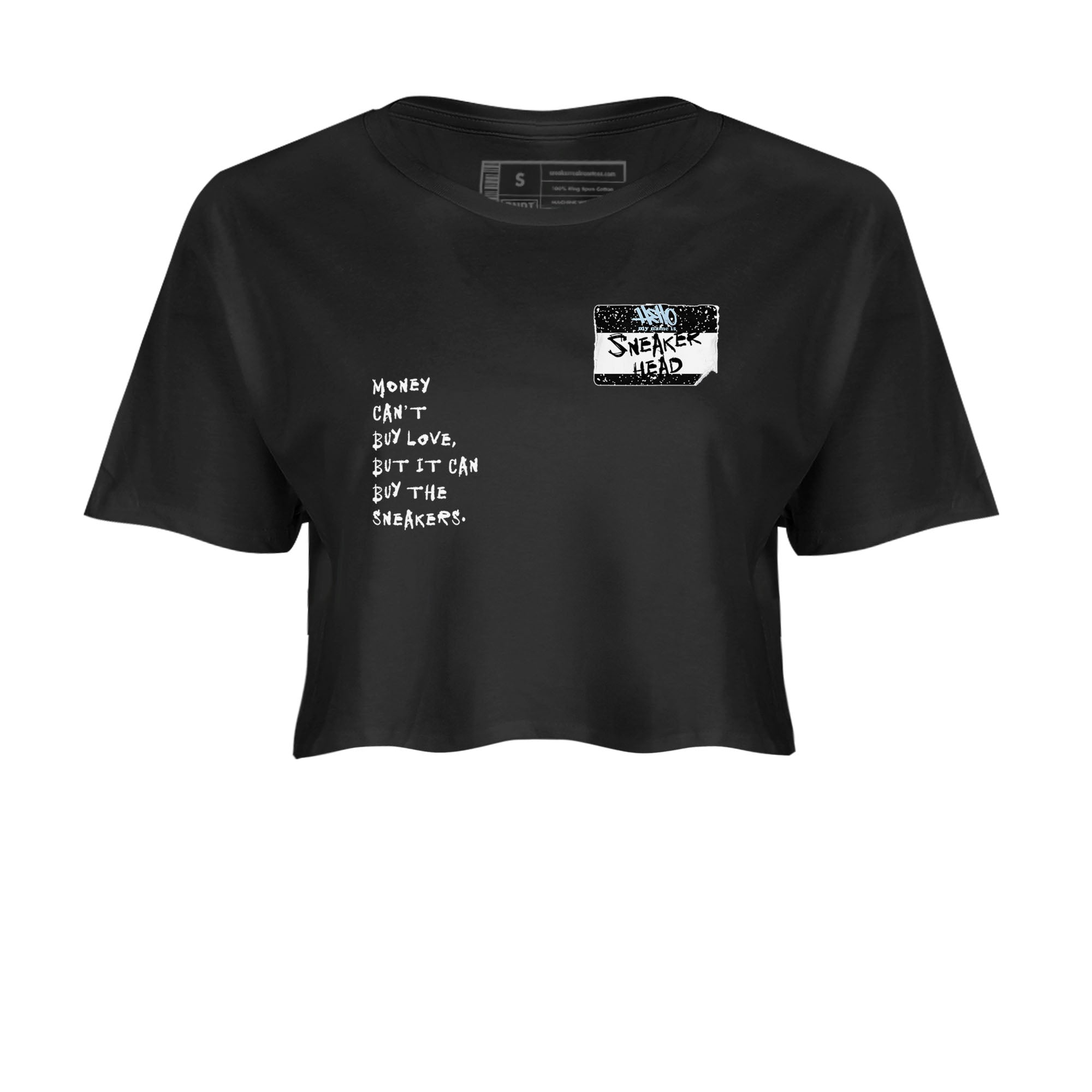 6s White Black shirt to match jordans Sneakerhead Badge sneaker tees Air Jordan 6 White Black Drip Gear Zone Black 2 crop length shirt