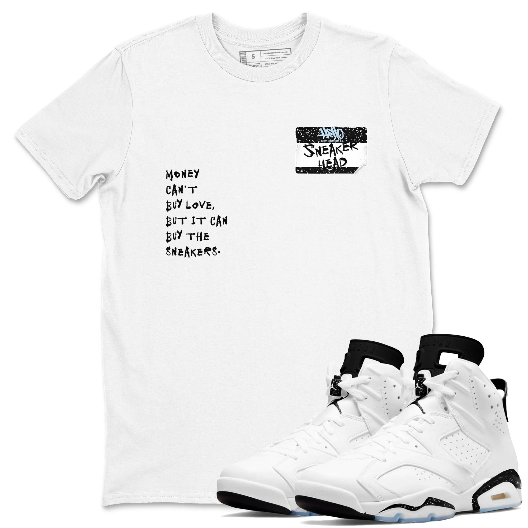 6s Reverse Cookies shirt to match jordans Sneakerhead Badge sneaker tees Air Jordan 6 Reverse Cookies Drip Gear Zone unisex cotton White 1 crew neck shirt