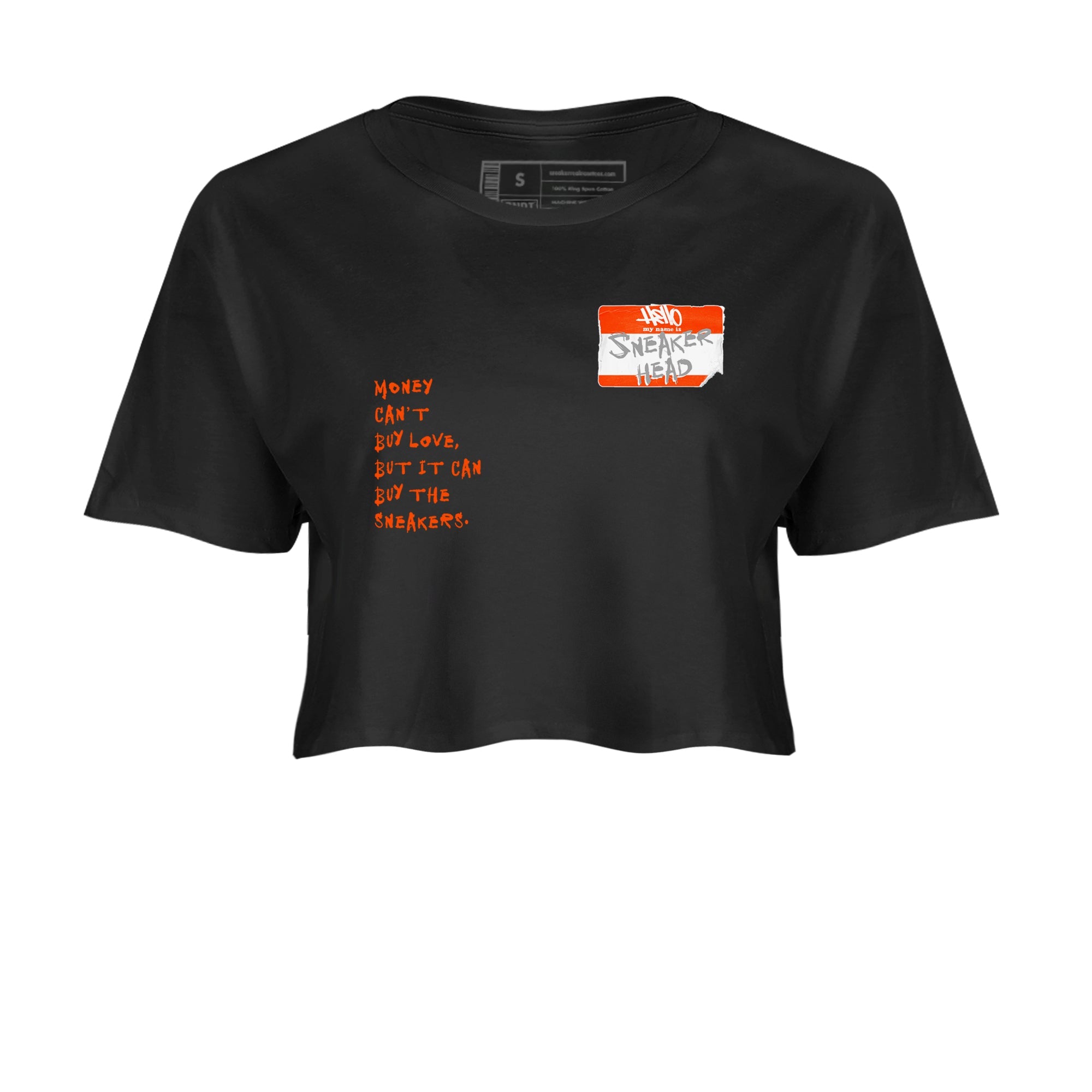 Air Max 1 OG '86 'Summit White and Cosmic Clay shirts to match jordans Sneakerhead Badge sneaker match tees Air Max 1 Cosmic Clay match shoes to clothes Drip Gear Zone unisex cotton Black 2 crop tee