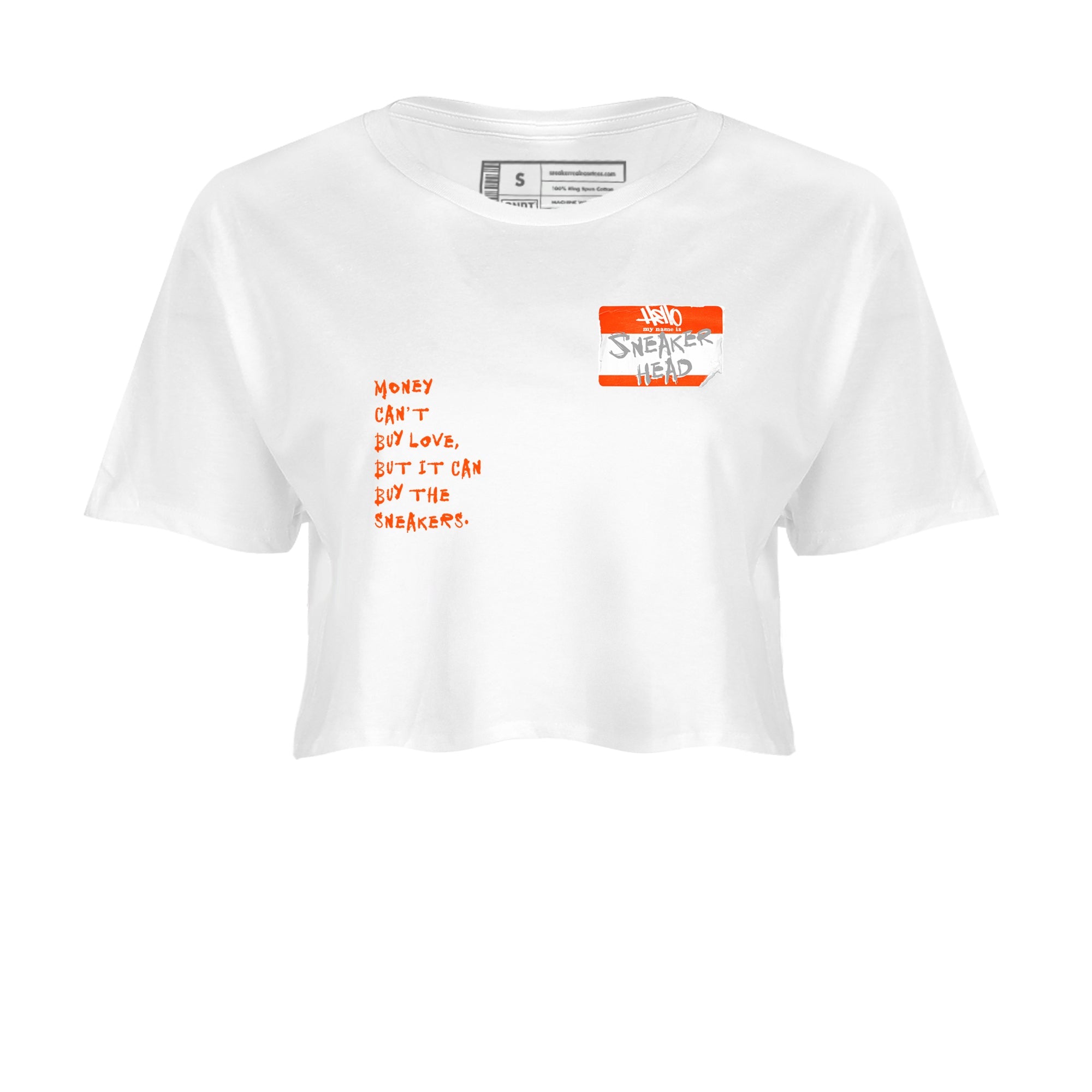 Air Max 1 OG '86 'Summit White and Cosmic Clay shirts to match jordans Sneakerhead Badge sneaker match tees Air Max 1 Cosmic Clay match shoes to clothes Drip Gear Zone unisex cotton White 2 crop tee