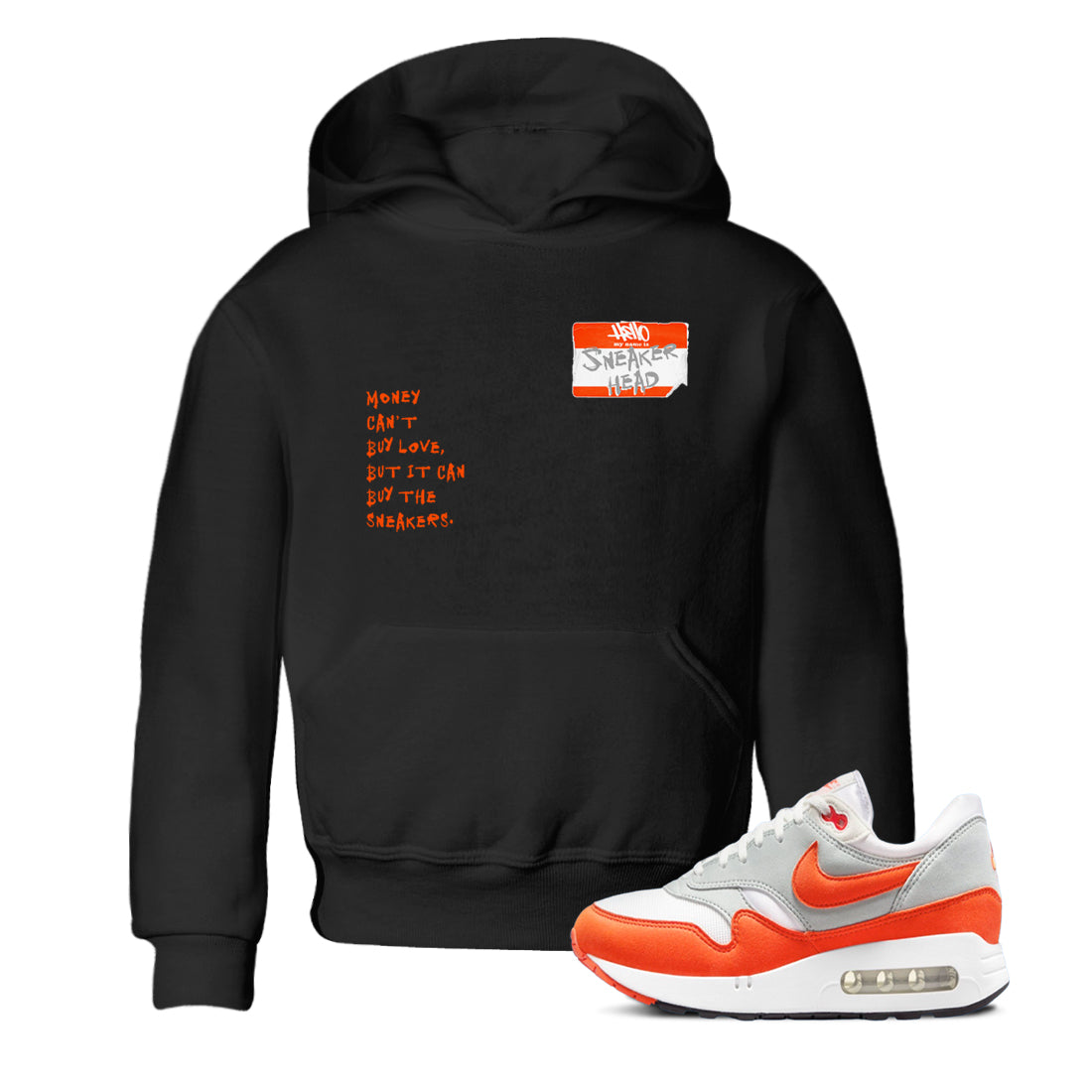 Air Max 1 OG '86 'Summit White and Cosmic Clay shirts to match jordans Sneakerhead Badge sneaker match tees Air Max 1 Cosmic Clay match shoes to clothes Drip Gear Zone Youth Baby Black 1 tee