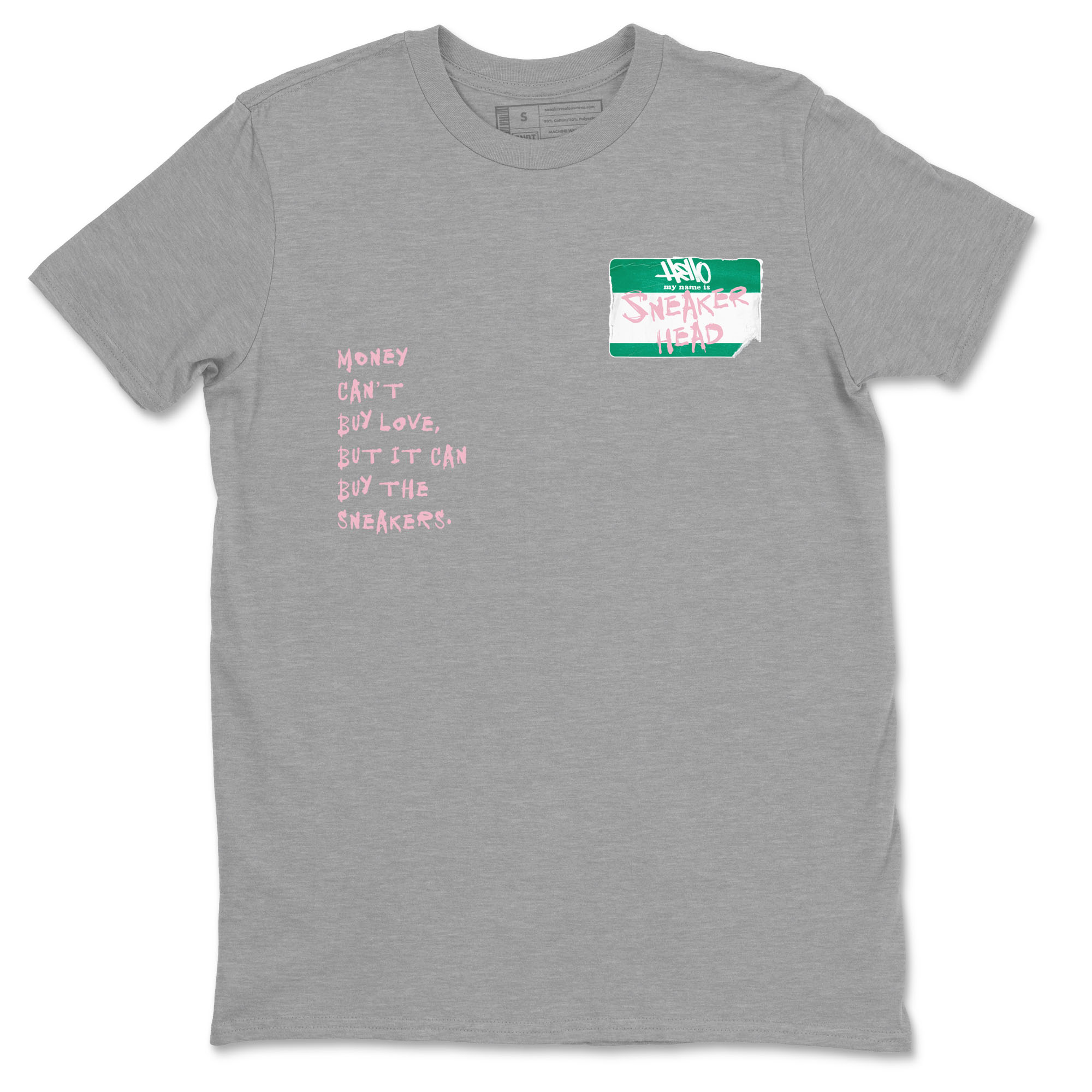 Dunk Medium Soft Pink Malachite shirt to match jordans Sneakerhead Badge sneaker tees Dunk Medium Soft Pink Malachite Drip Gear Zone unisex cotton Heather Grey 2 crew neck shirt