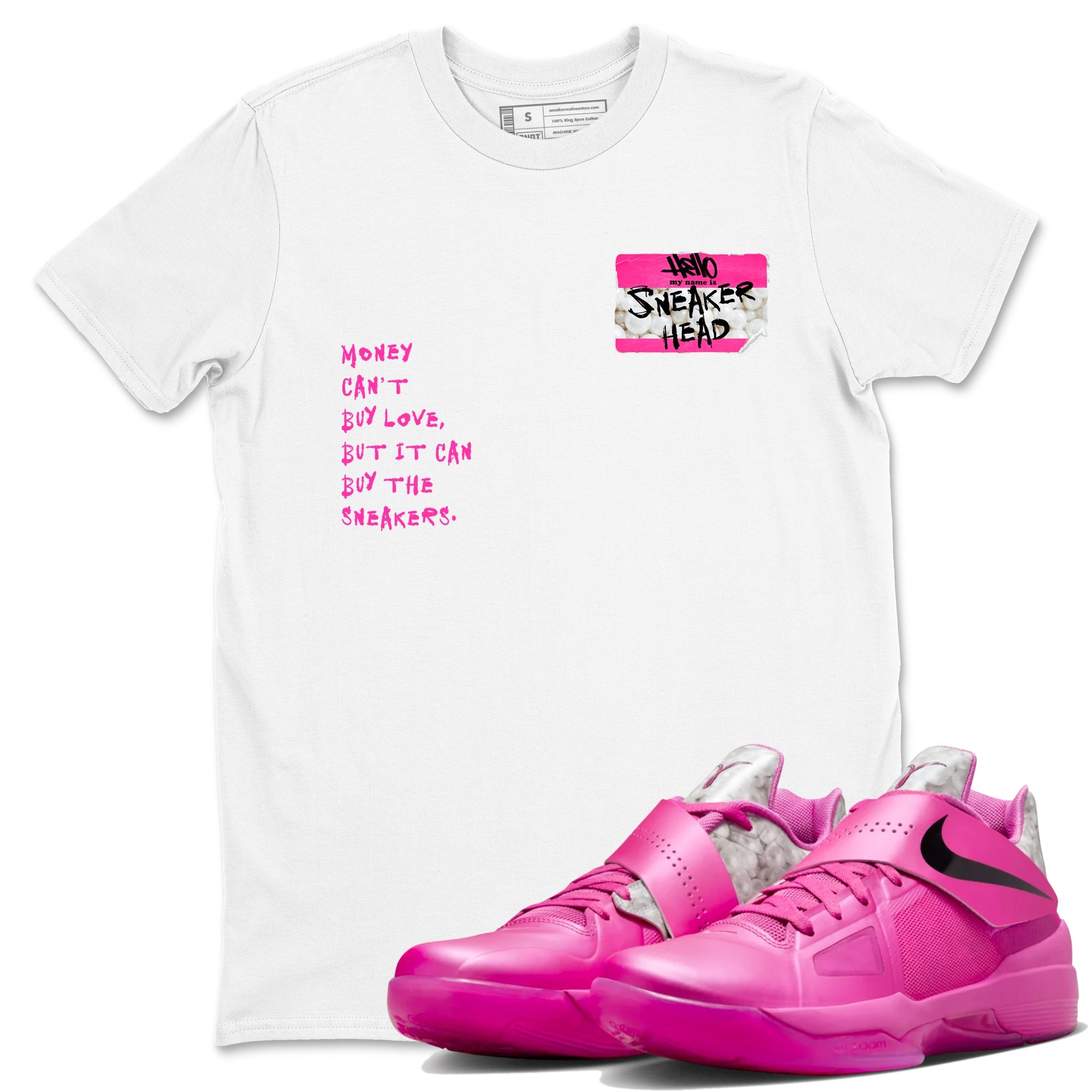 Nike KD 4 Retro Aunt Pearl shirts to match jordans Sneakerhead Badge sneaker match tees Nike KD 4 Aunt Pearl match shoes to clothes Drip Gear Zone unisex cotton White 1 shirts