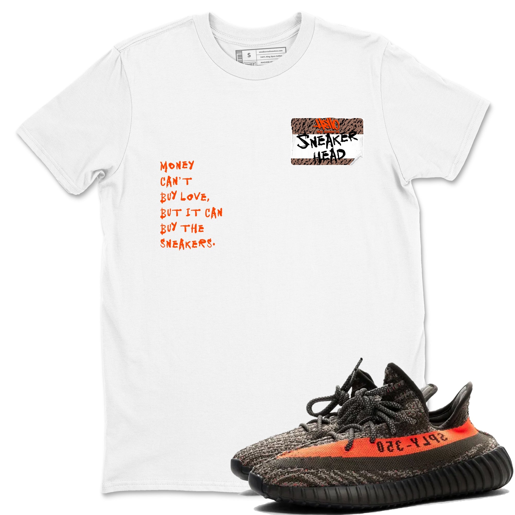 Yeezy 350 Carbon Beluga shirts to match jordans Sneakerhead Badge sneaker match tees Yeezy 350 Carbon Beluga match shoes to clothes Drip Gear Zone unisex cotton White 1 shirts