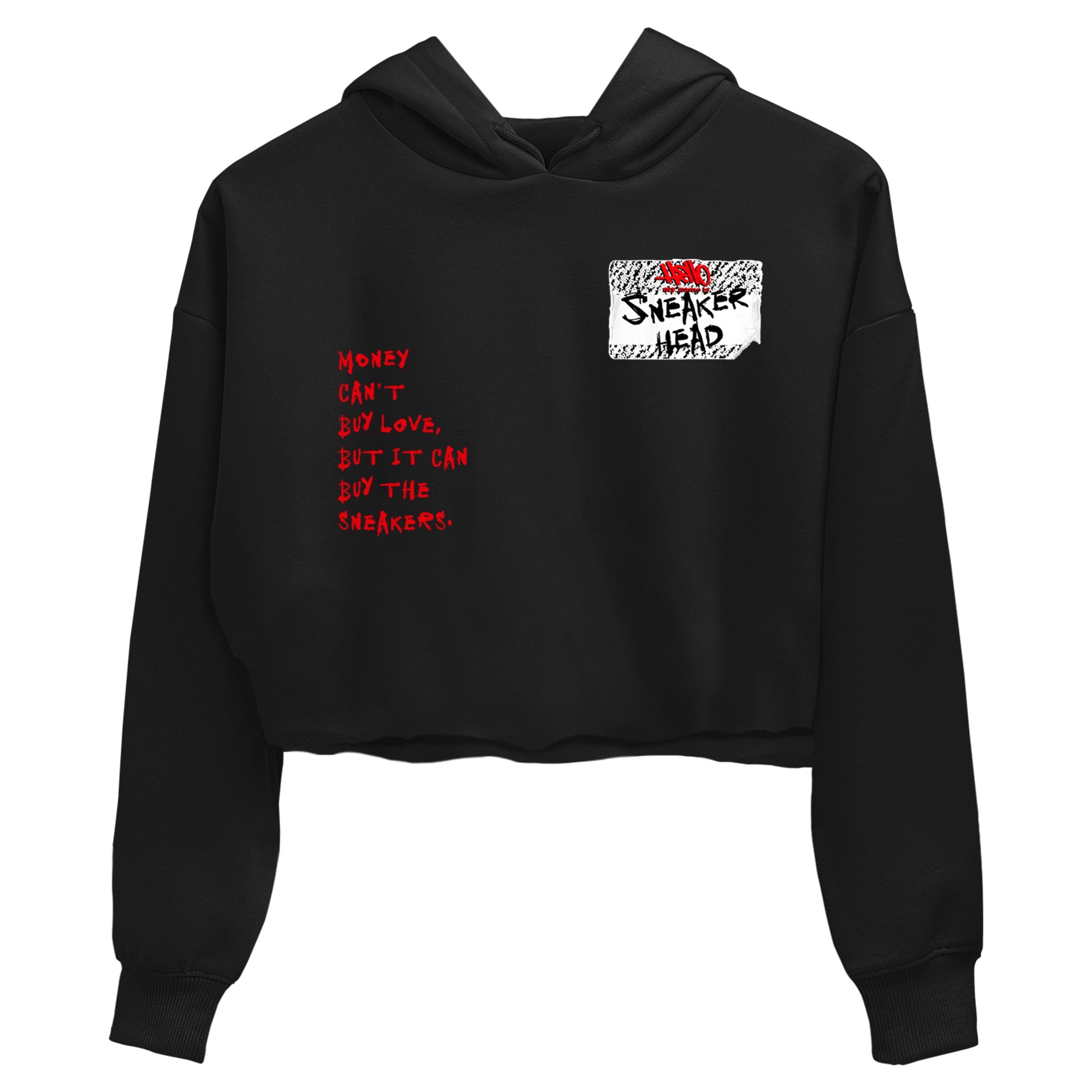 Yeezy 350 Zebra shirts to match jordans Sneakerhead Badge sneaker match tees Yeezy 350 Zebra match shoes to clothes Drip Gear Zone unisex cotton Black 2 crop tee