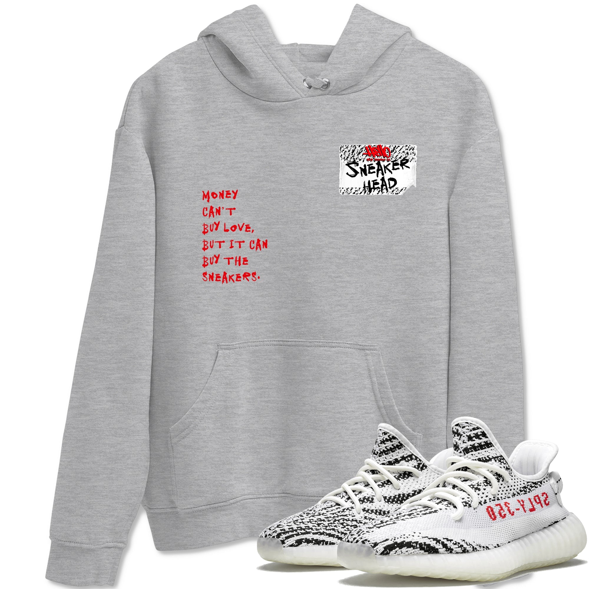 Yeezy 350 Zebra shirts to match jordans Sneakerhead Badge sneaker match tees Yeezy 350 Zebra match shoes to clothes Drip Gear Zone unisex cotton Heather Grey 1 shirts