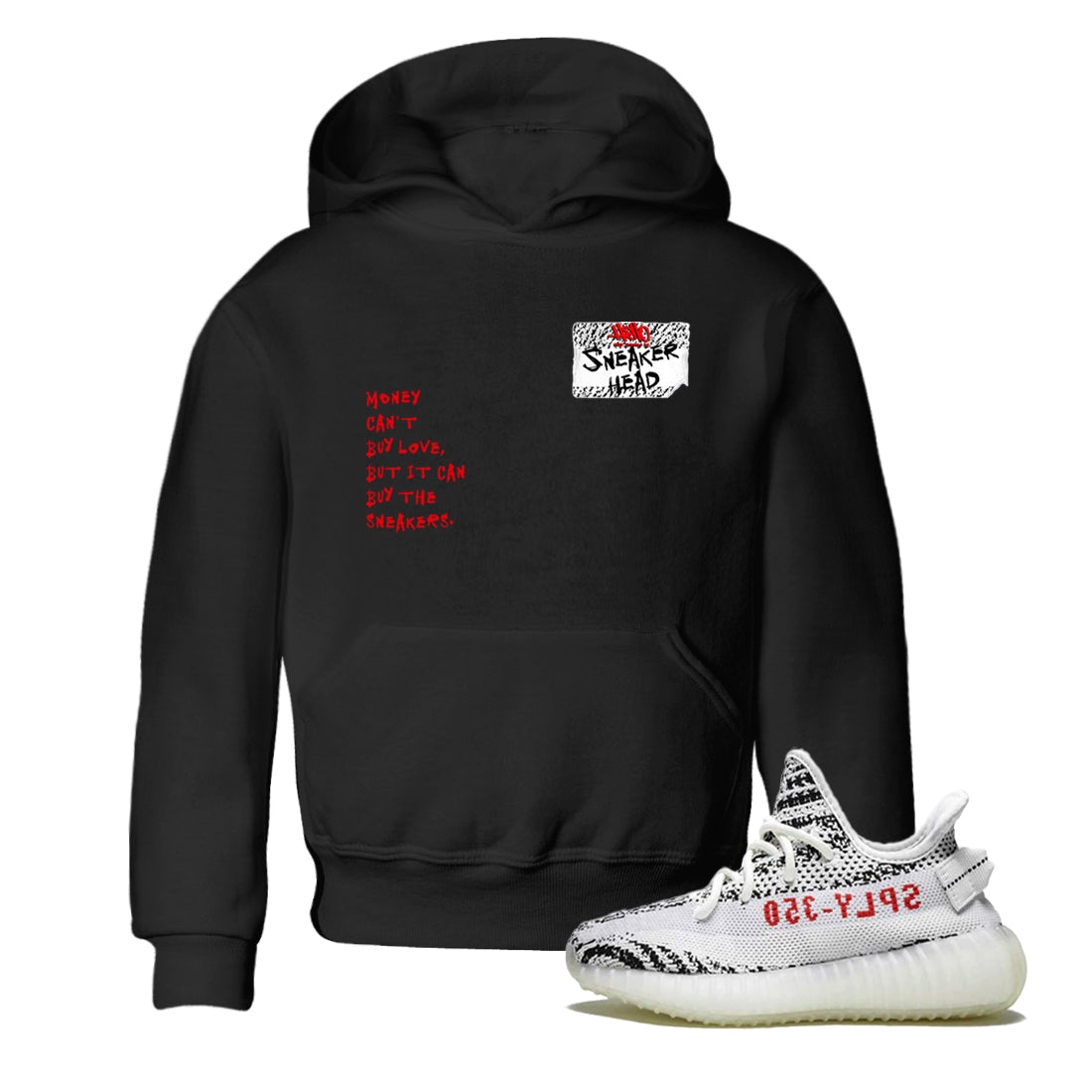 Yeezy 350 Zebra shirts to match jordans Sneakerhead Badge sneaker match tees Yeezy 350 Zebra match shoes to clothes Drip Gear Zone Youth Baby Black 1 tee