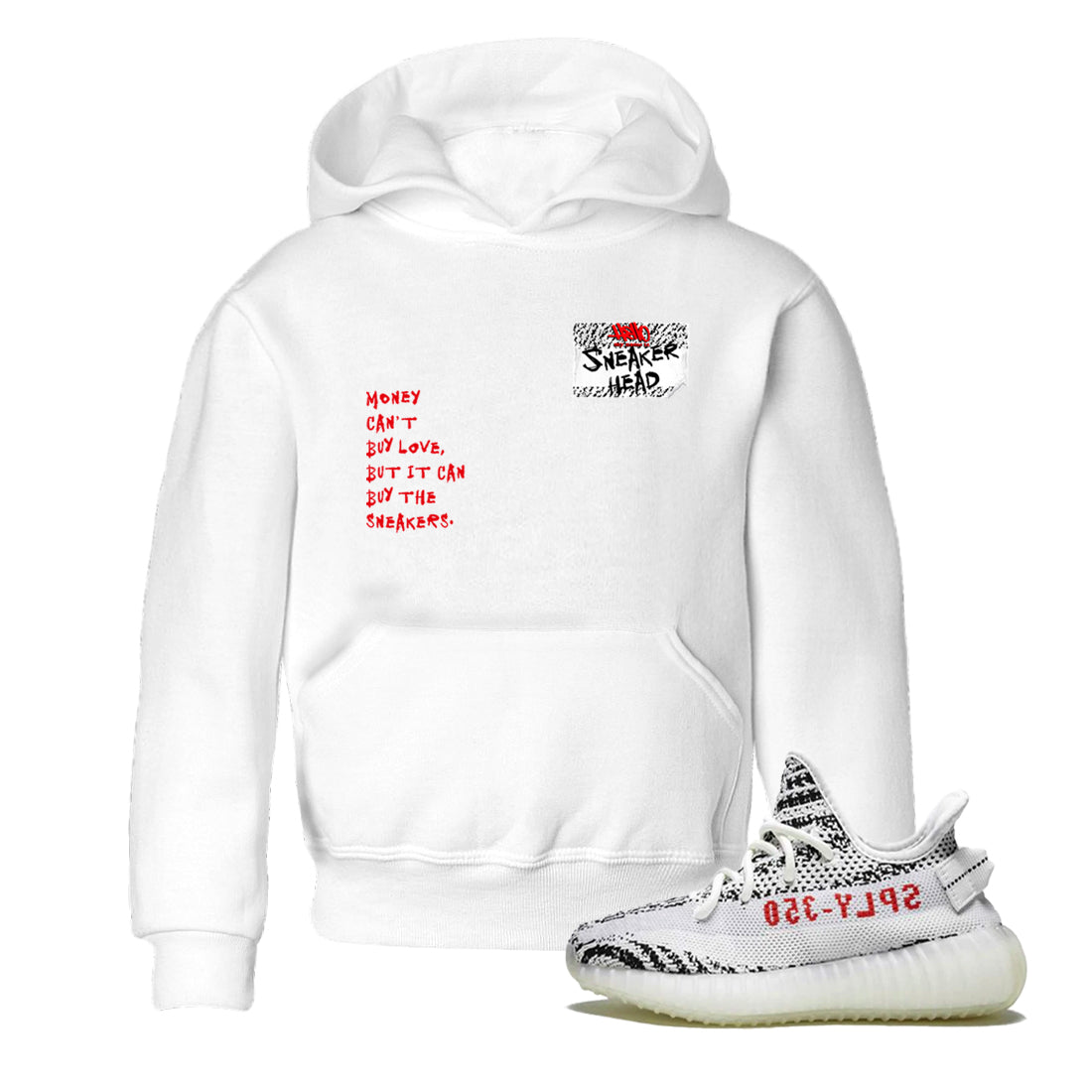 Yeezy 350 Zebra shirts to match jordans Sneakerhead Badge sneaker match tees Yeezy 350 Zebra match shoes to clothes Drip Gear Zone Youth Baby White 1 tee