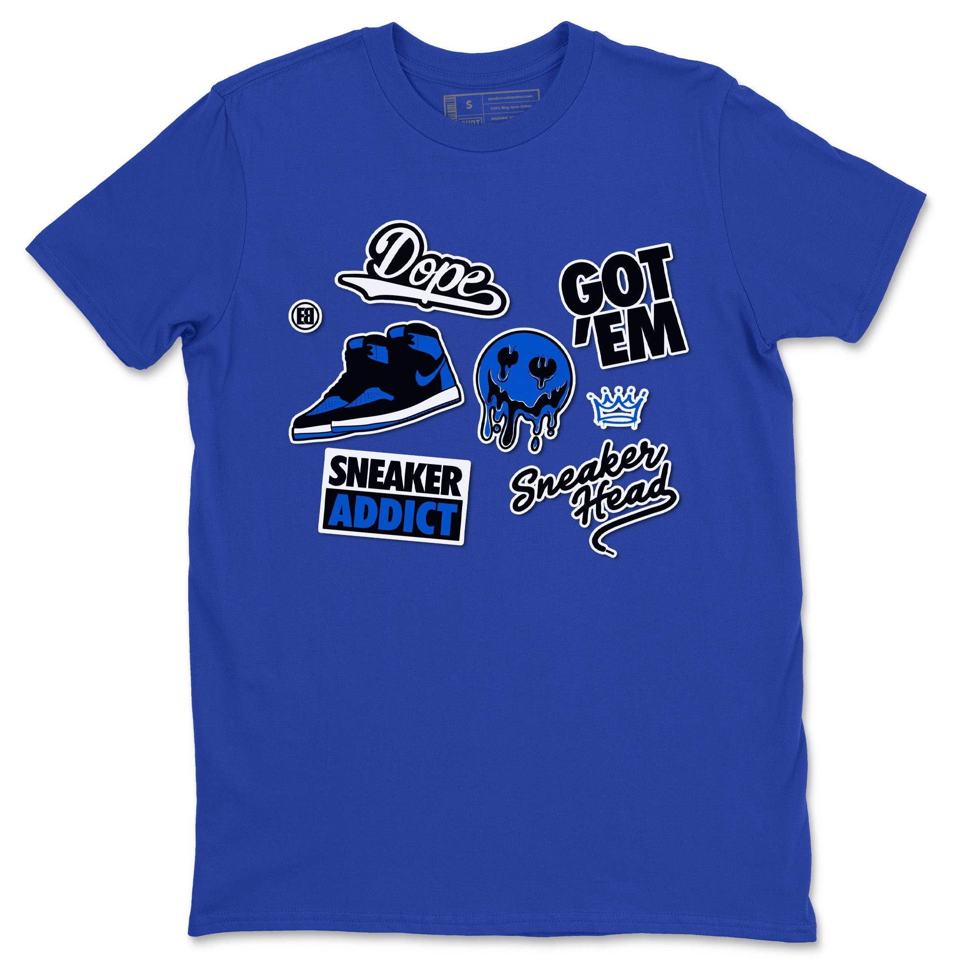Jordan 1 Retro High OG Royal Reimagined shirt to match jordans Sneakerhead Sticker sneaker matching tees Air Jordan 1 Royal Reimagined Drip Gear Zone Unisex Royal Blue 2 T-Shirt