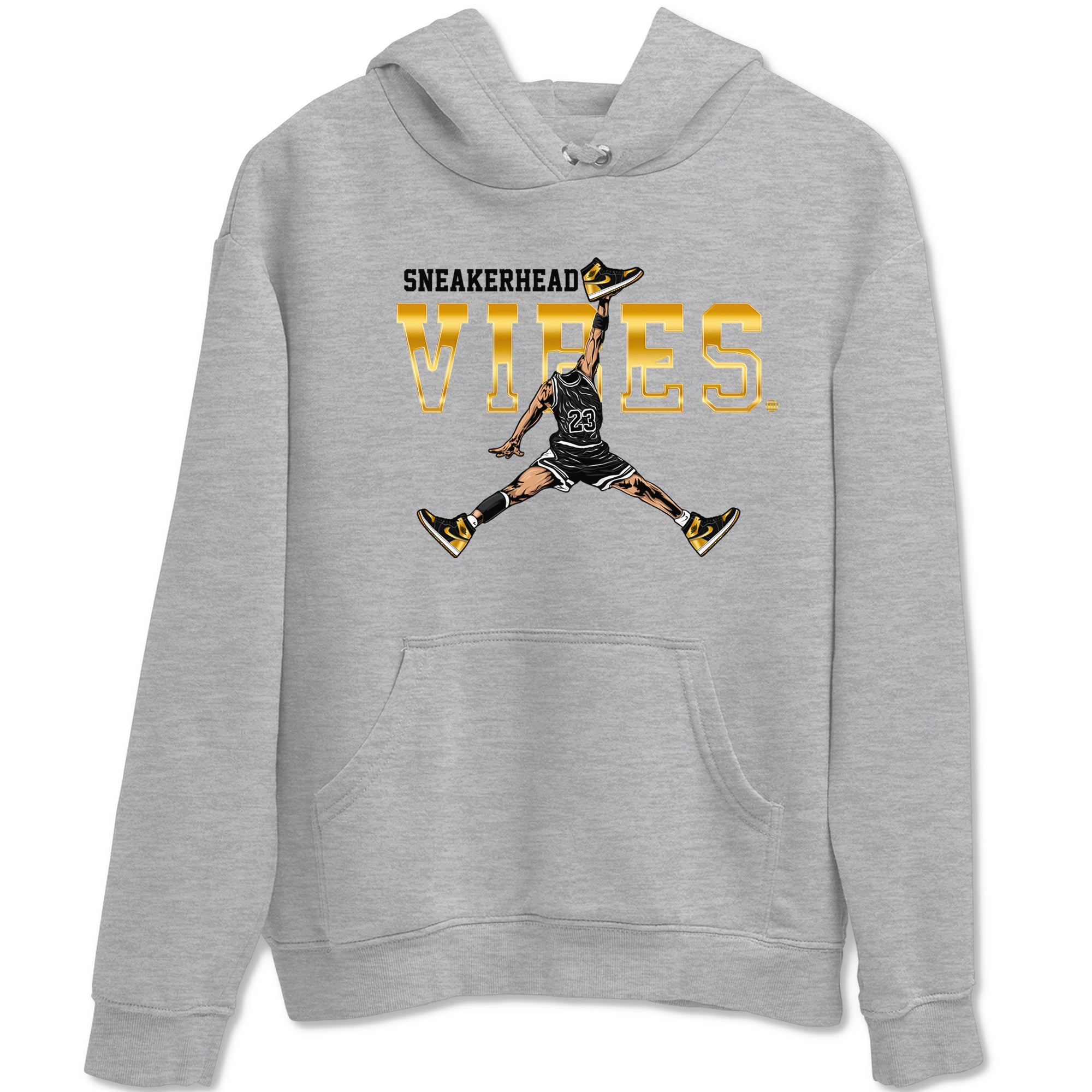 Air Jordan 1 High OG Black Metallic Gold shirts to match jordans Sneakerhead Vibes sneaker match tees Jordan 1 Black Metallic Gold Drip Gear Zone streetwear brand Heather Grey 2 unisex cotton tee